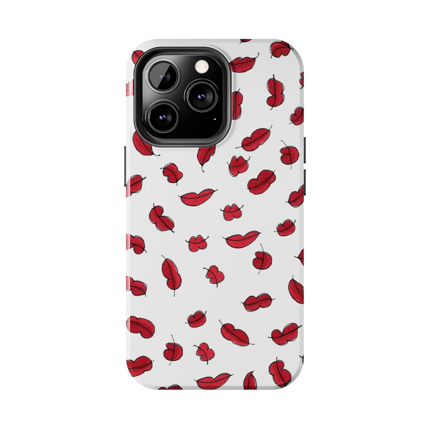 Lotsa Lips White Phone Case