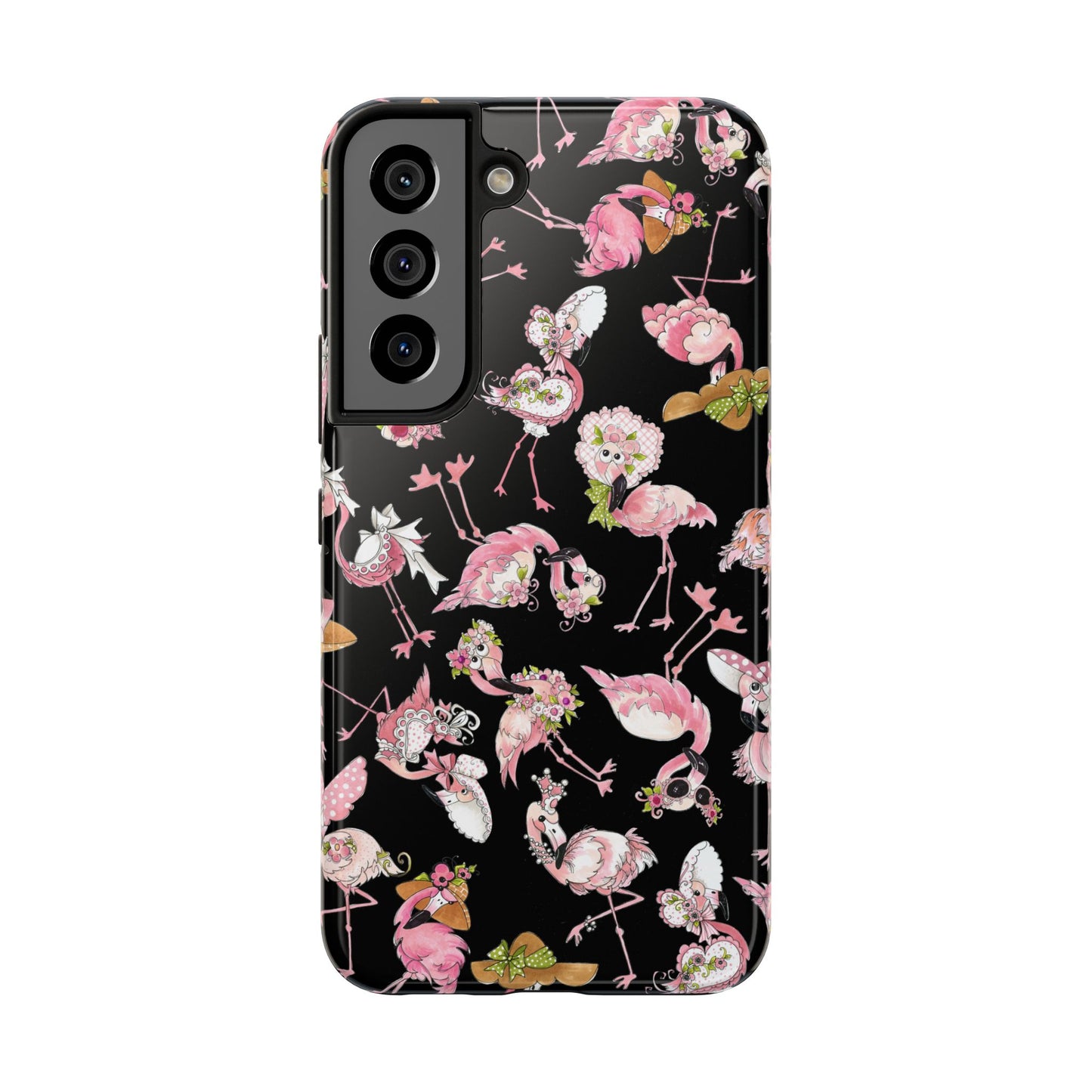 Tossed Flams Black Phone Case