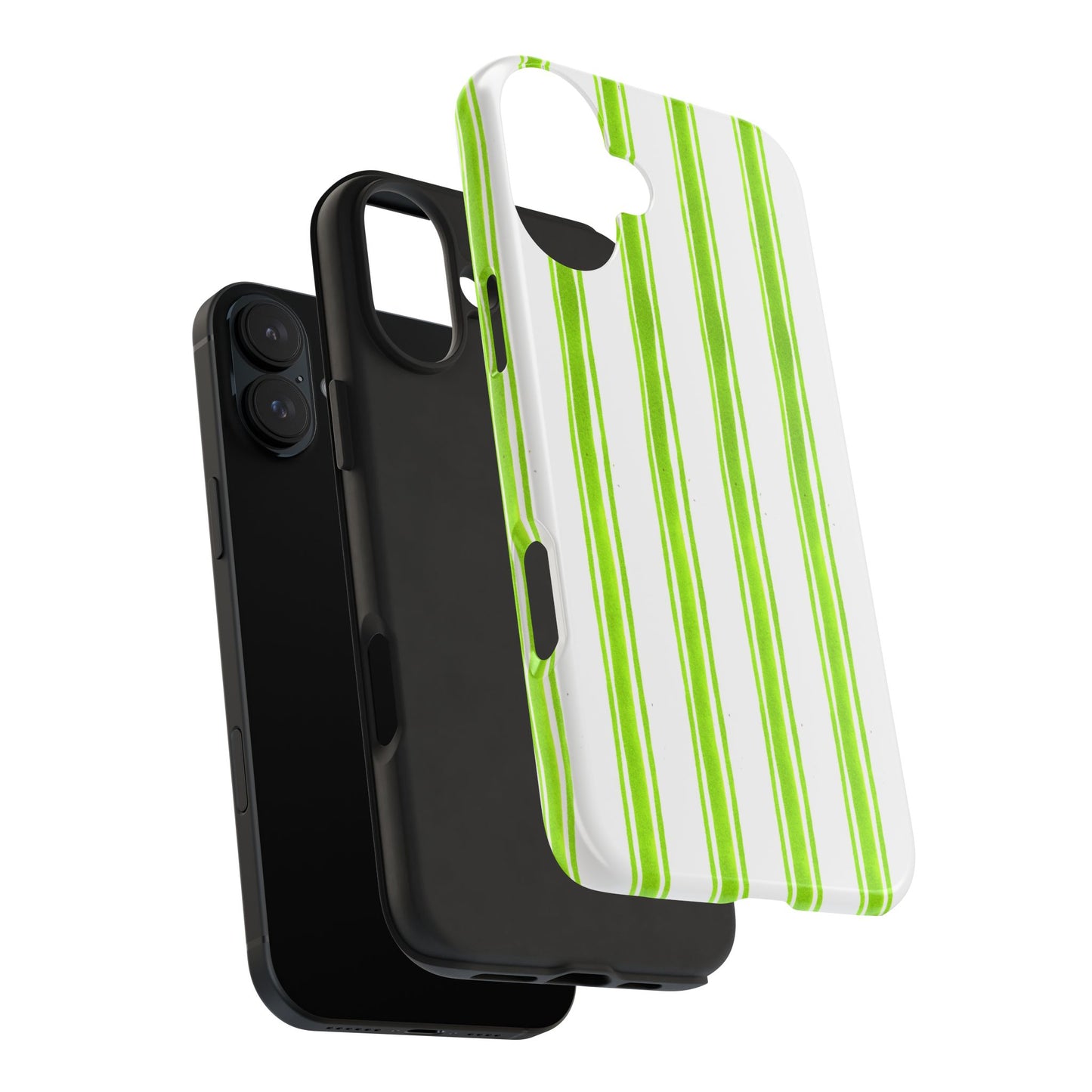 Awning Stripe Lime Phone Case