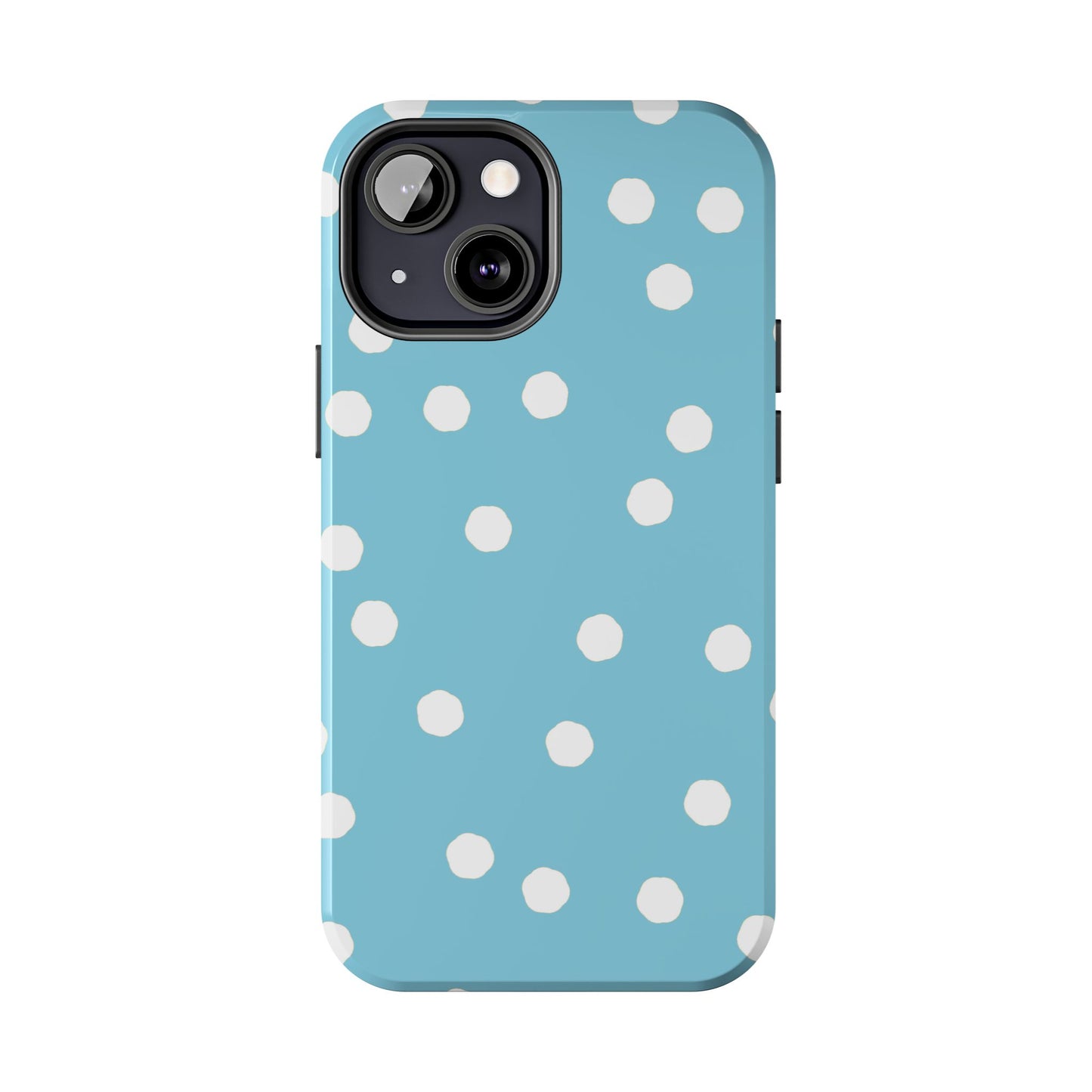 Jumbo Dots Turquoise / White Phone Case