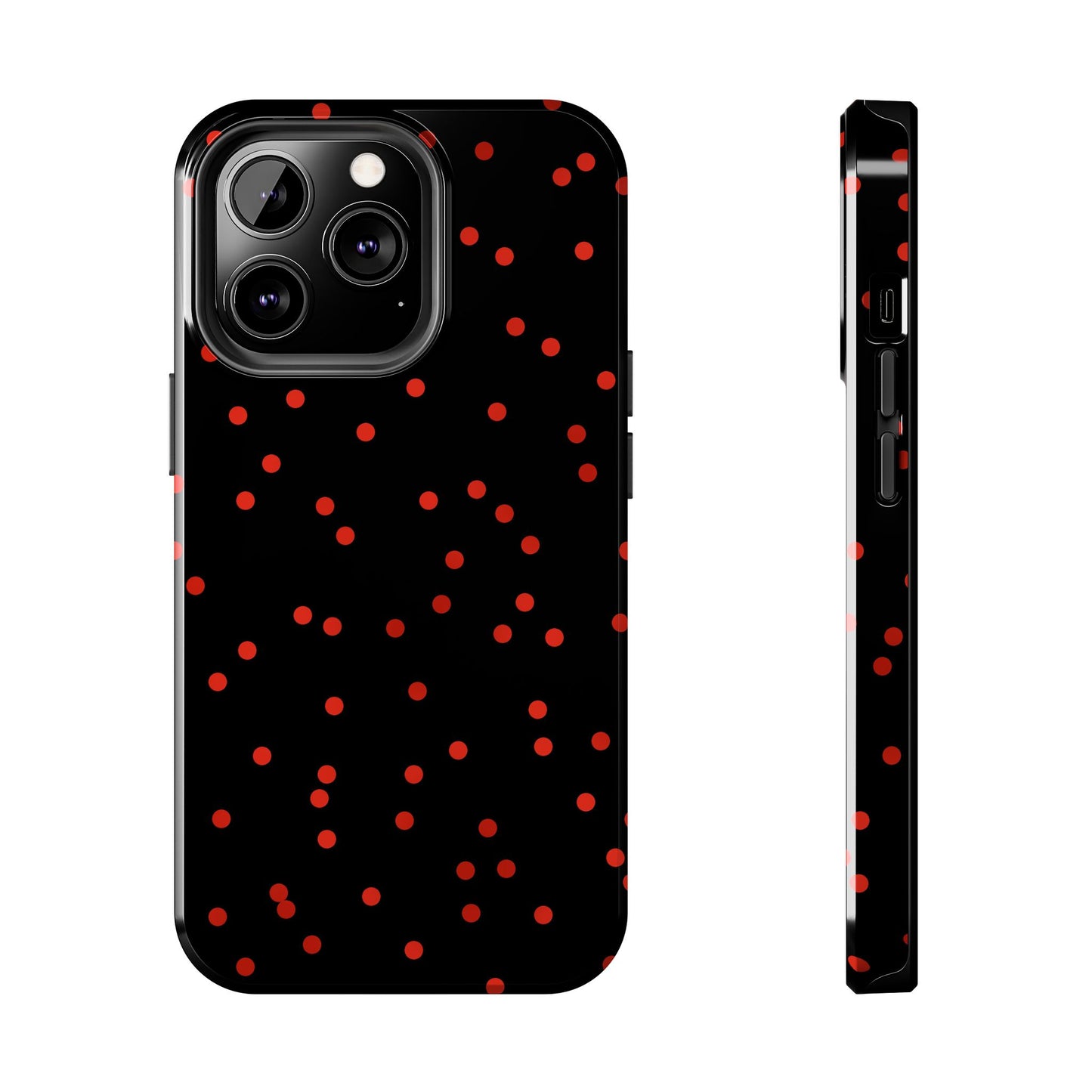 Space Dots Black / Red Phone Case