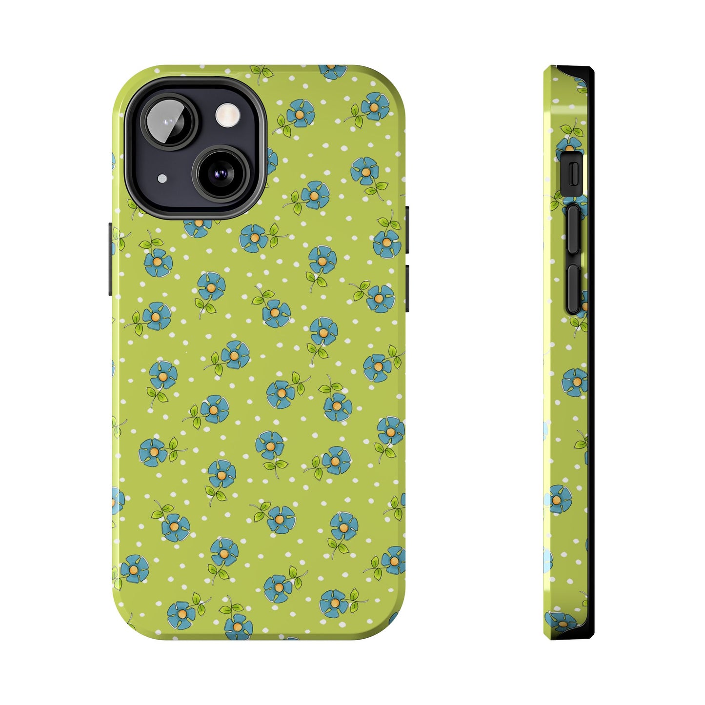 Daisy Dots Green Phone Case