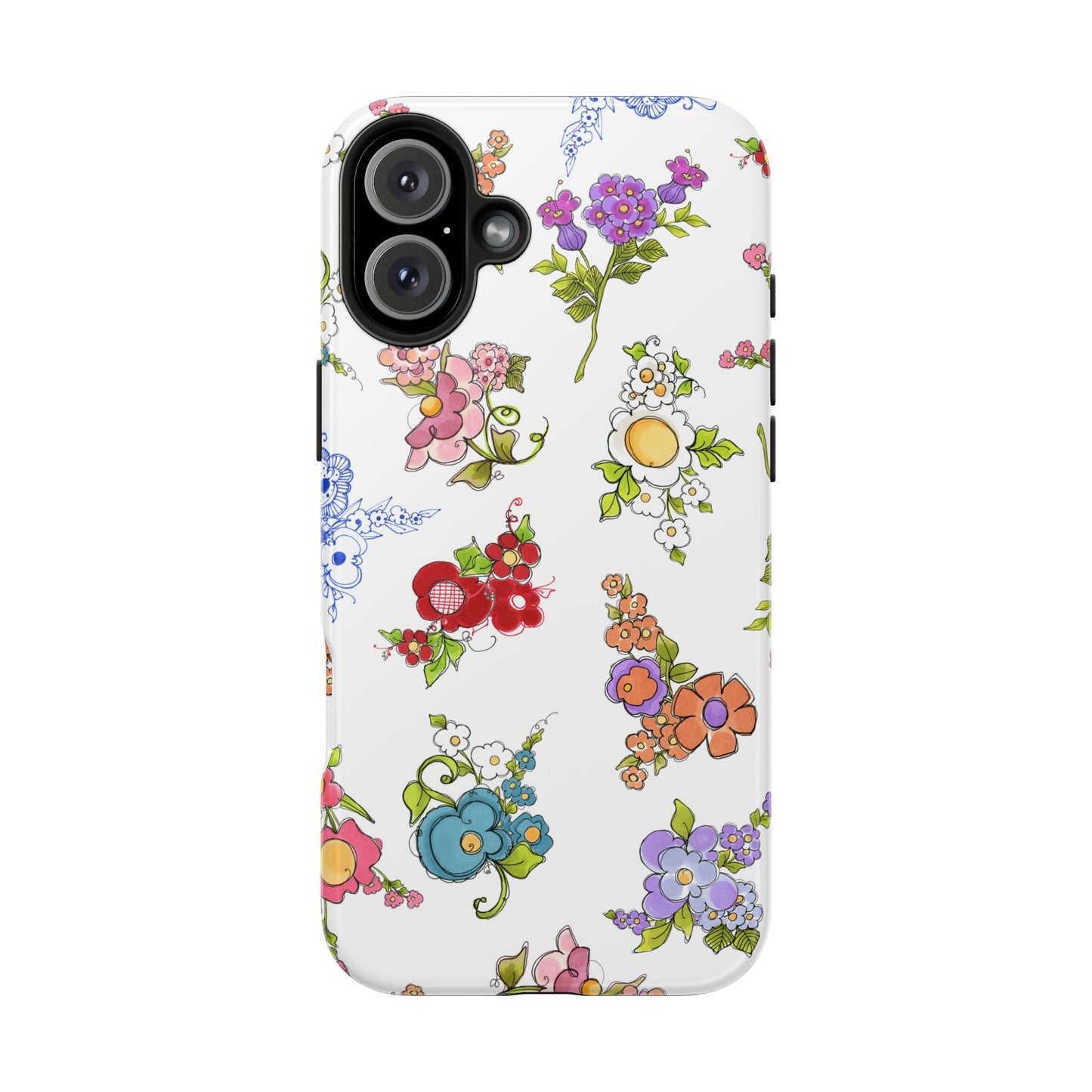Mixed Bouquets White Phone Case