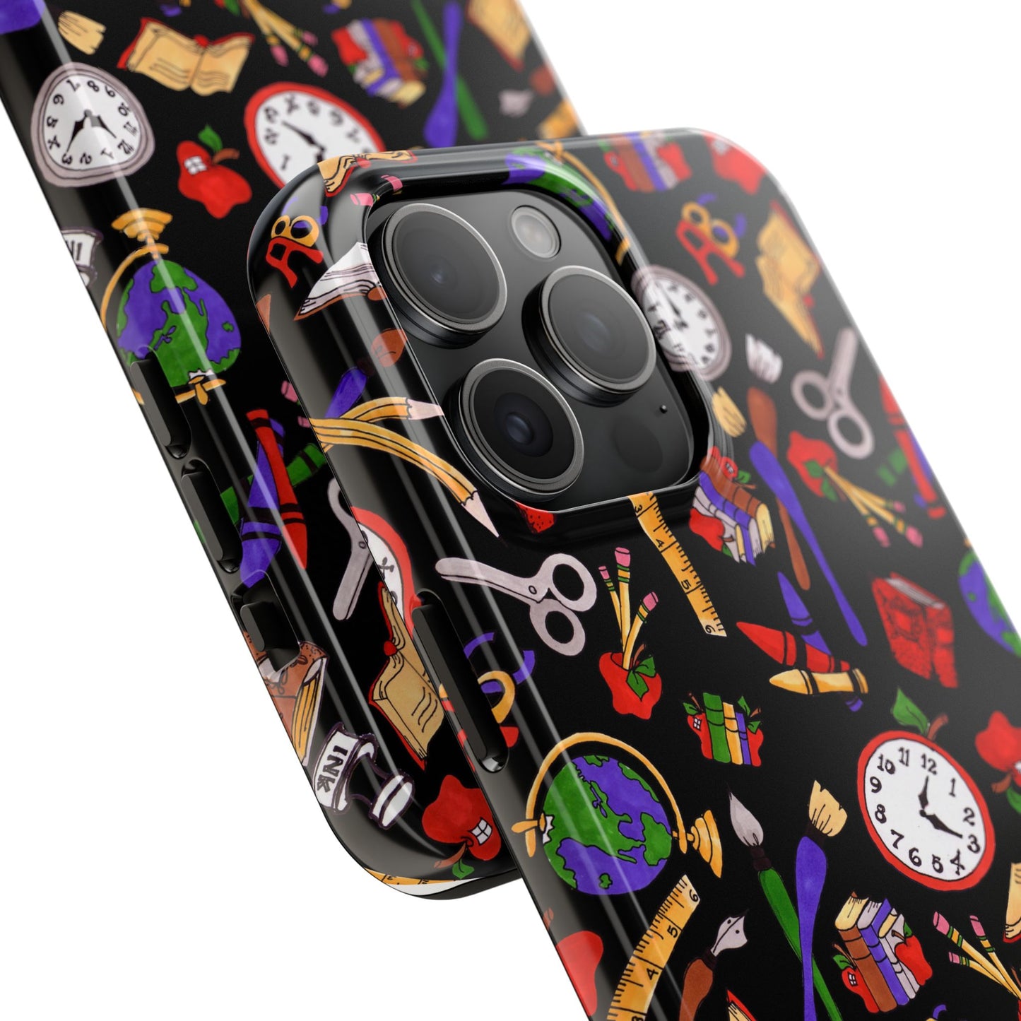 School Stuff Black Phone Case