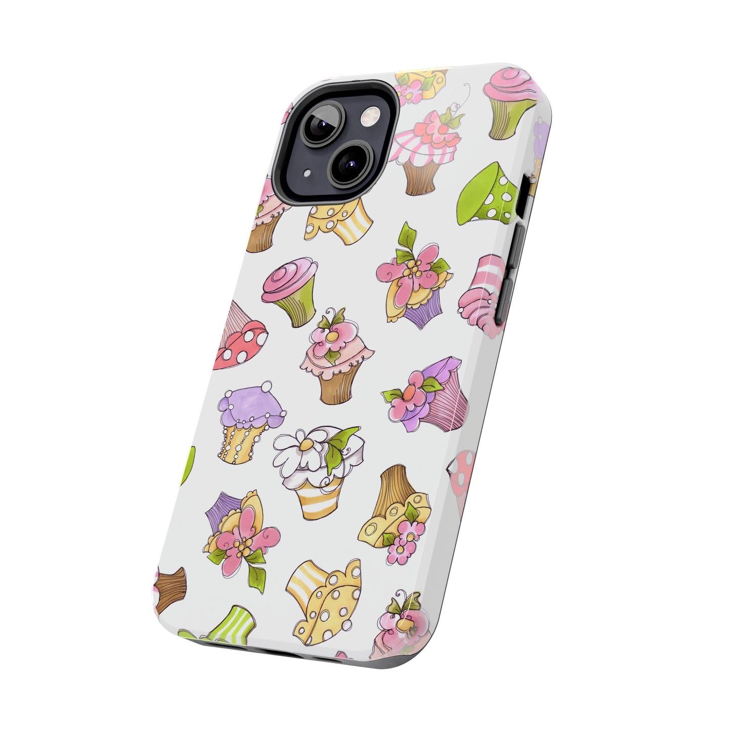 Cupcake Toss White Phone Case