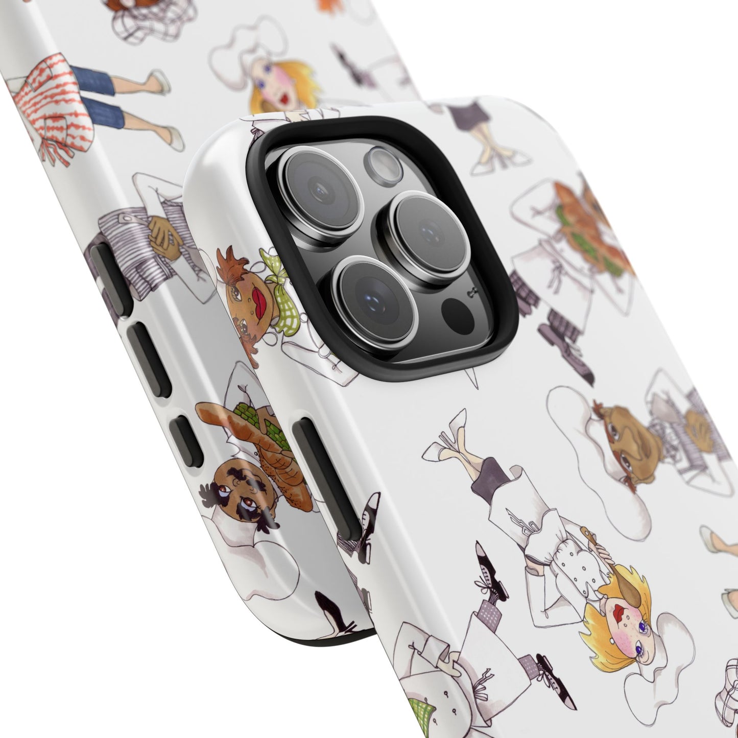 Tossed Chefs White Phone Case