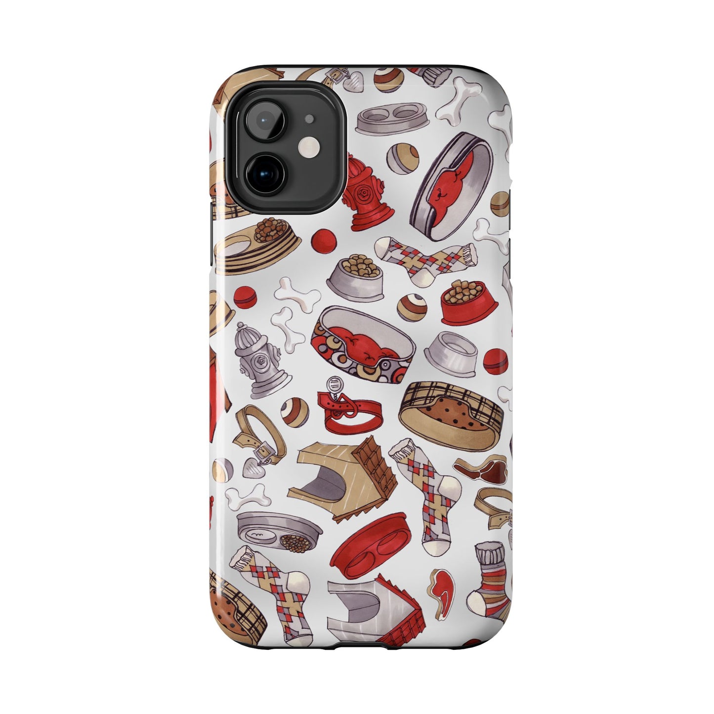Doggie Stuff Gray Phone Case