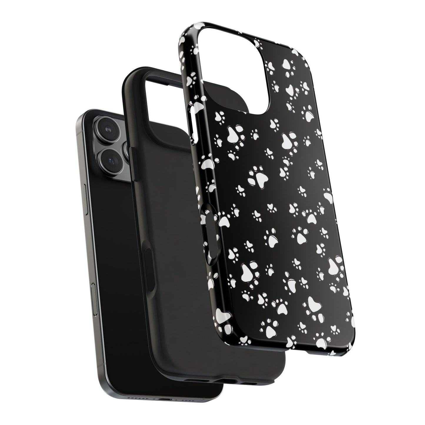 Paw Flakes Black Phone Case