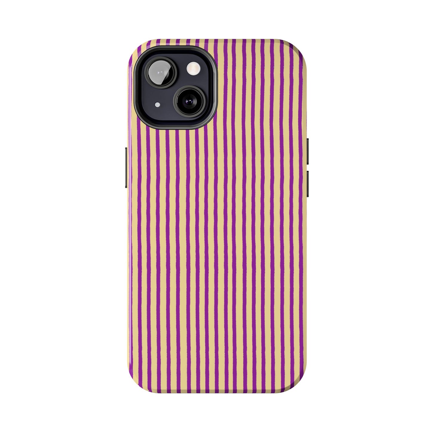 Stripe Yellow / Purple Phone Case