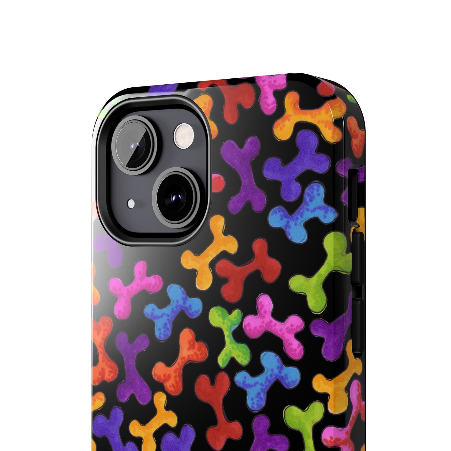 Fancy Bones Black / Multi Phone Case