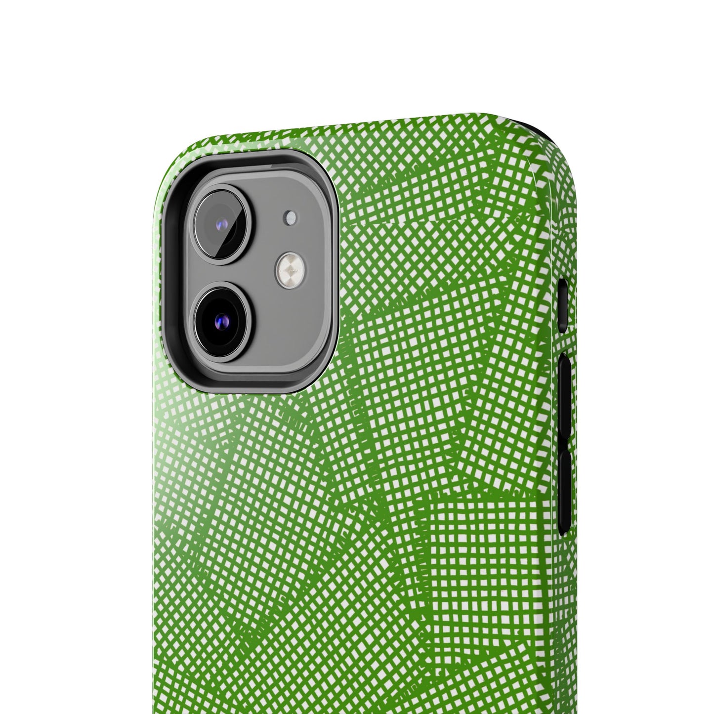 Check Patch Large Green Phone Case