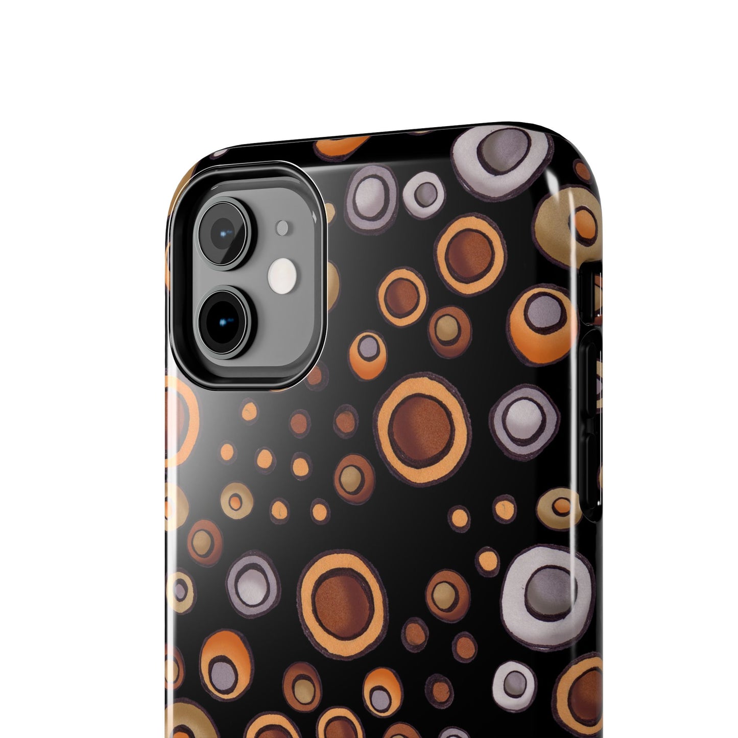 Doggy Dots Black Phone Case