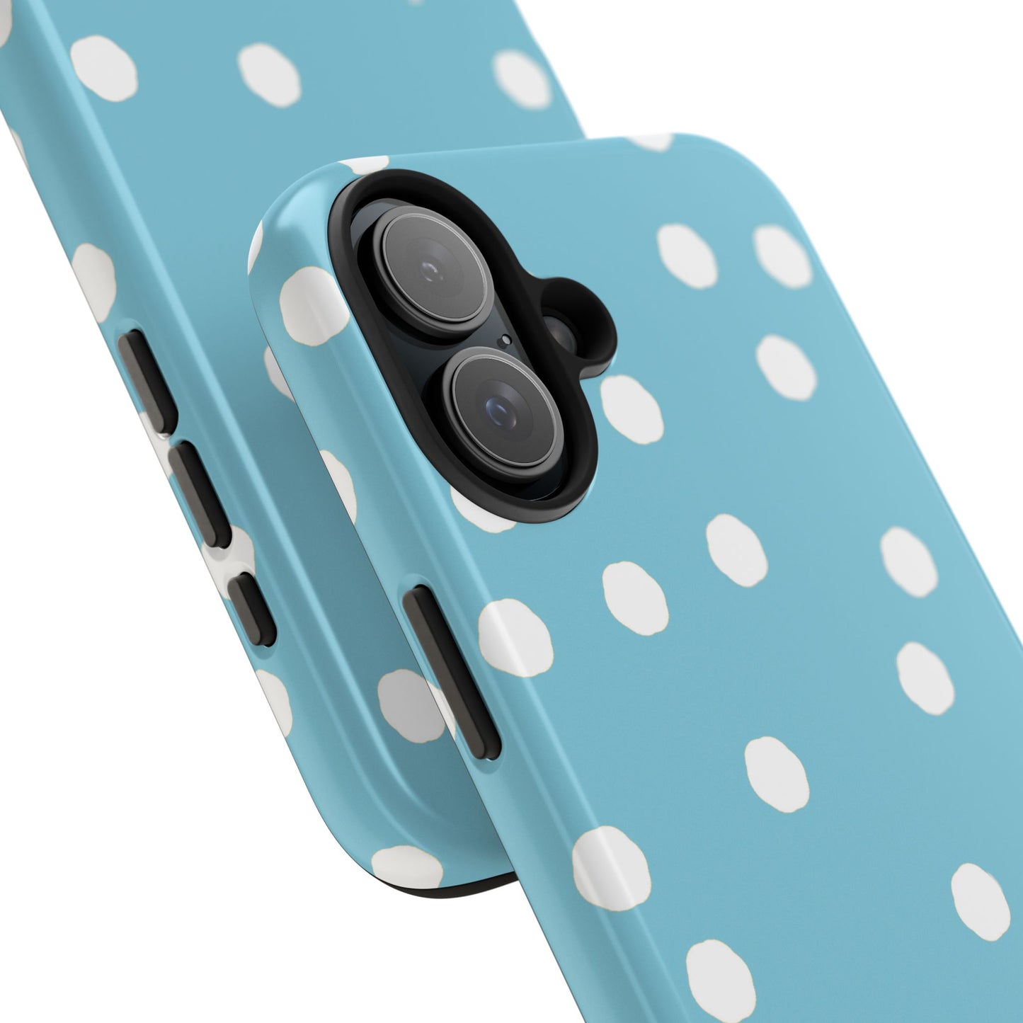 Jumbo Dots Turquoise / White Phone Case
