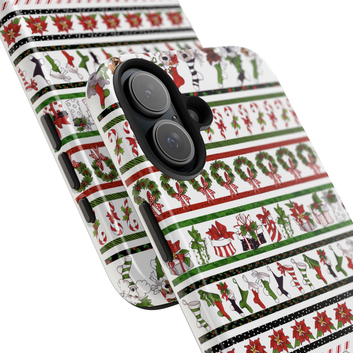 Holiday Borders White Phone Case