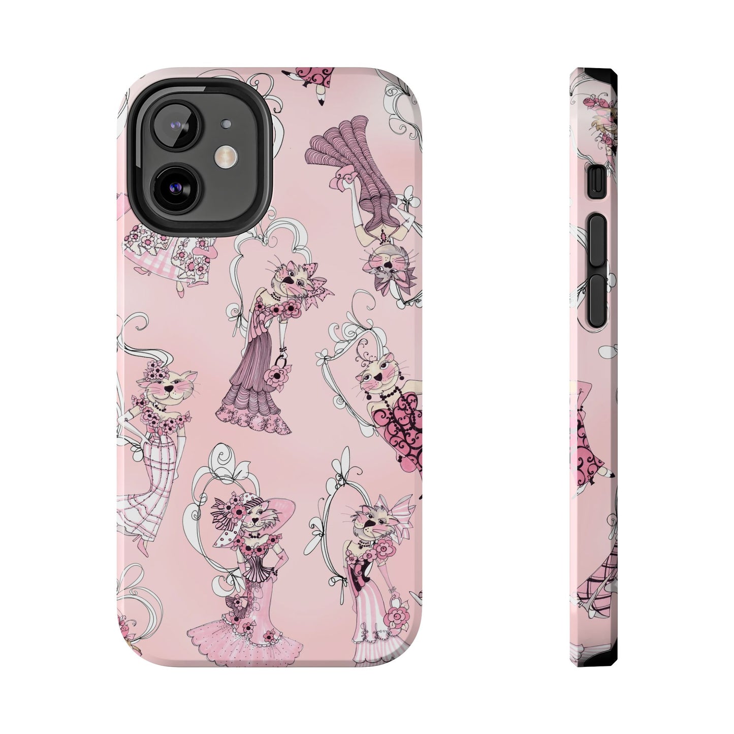 Lady Cats Tossed Phone Case
