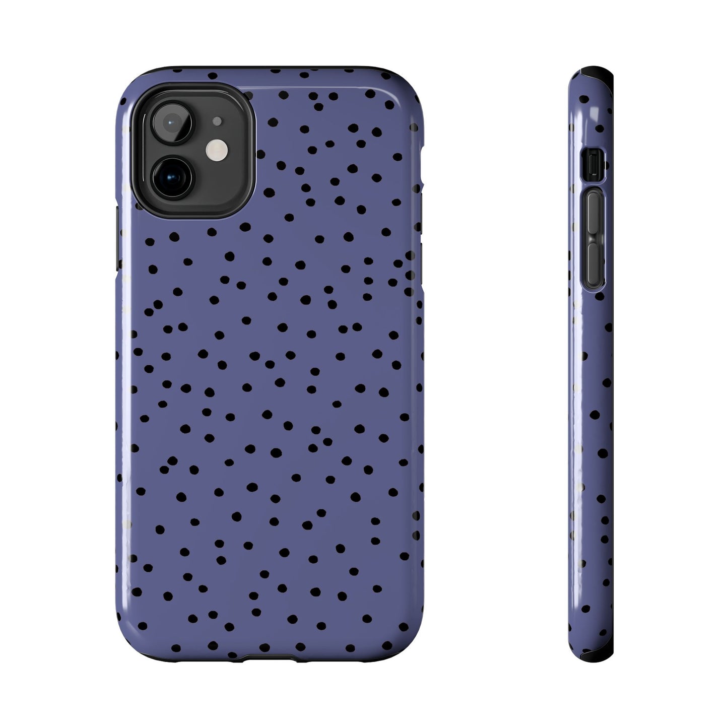 Dinky Dots Blue / Black Phone Case