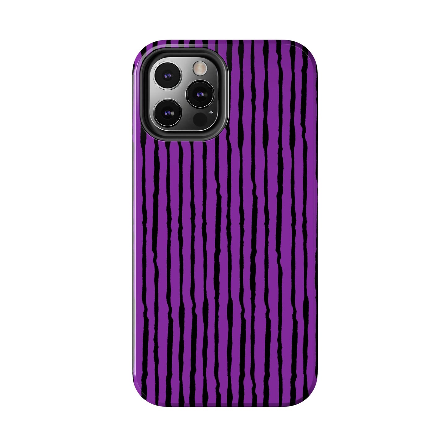 Sorta Stripe Purple / Black Phone Case