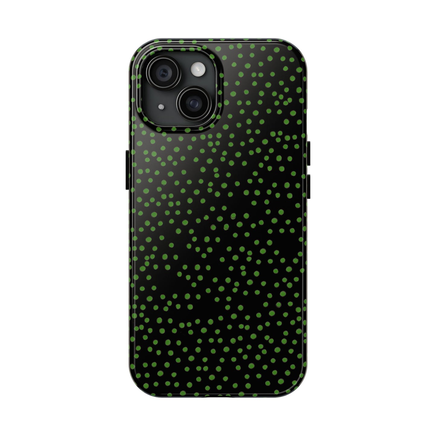 Dinky Dots Black / Green Phone Case