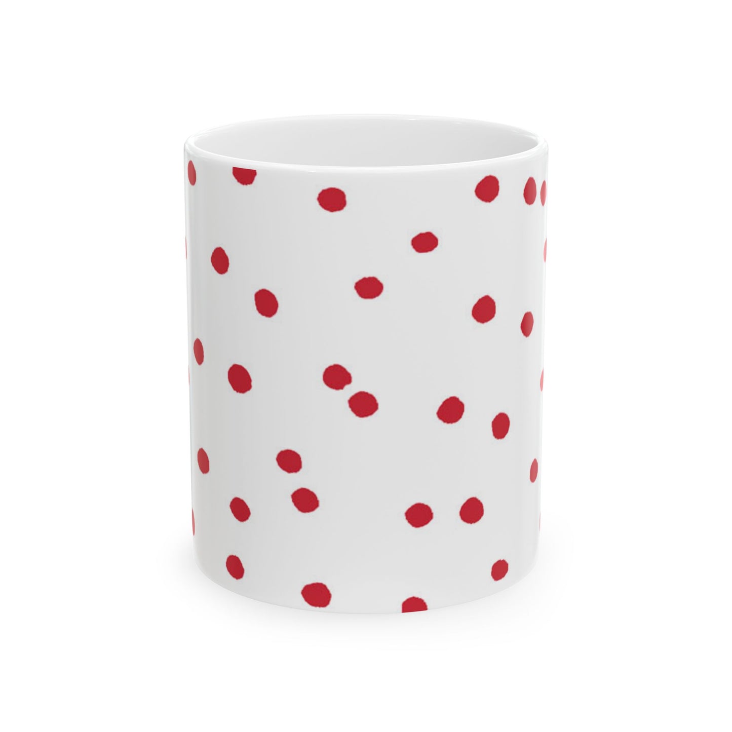 Dinky Dots White / Red Cup
