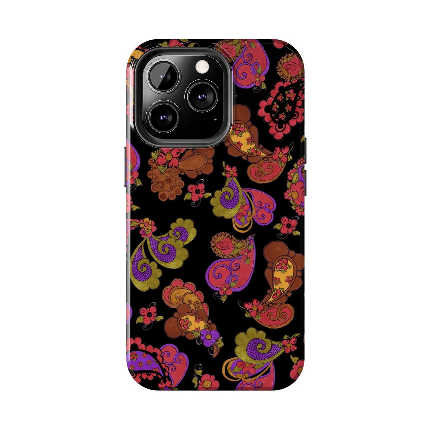 Posie Paisley Black Phone Case