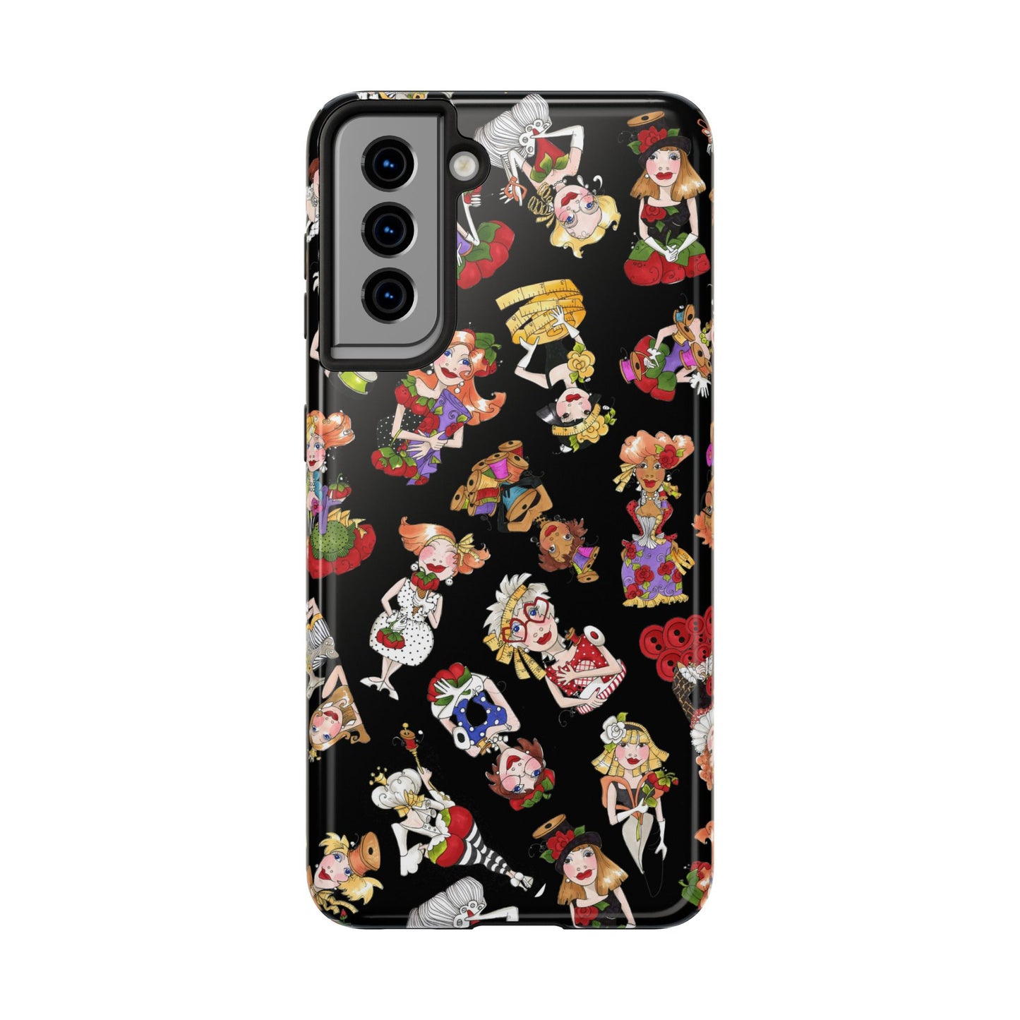 Curious Toss Black Phone Case
