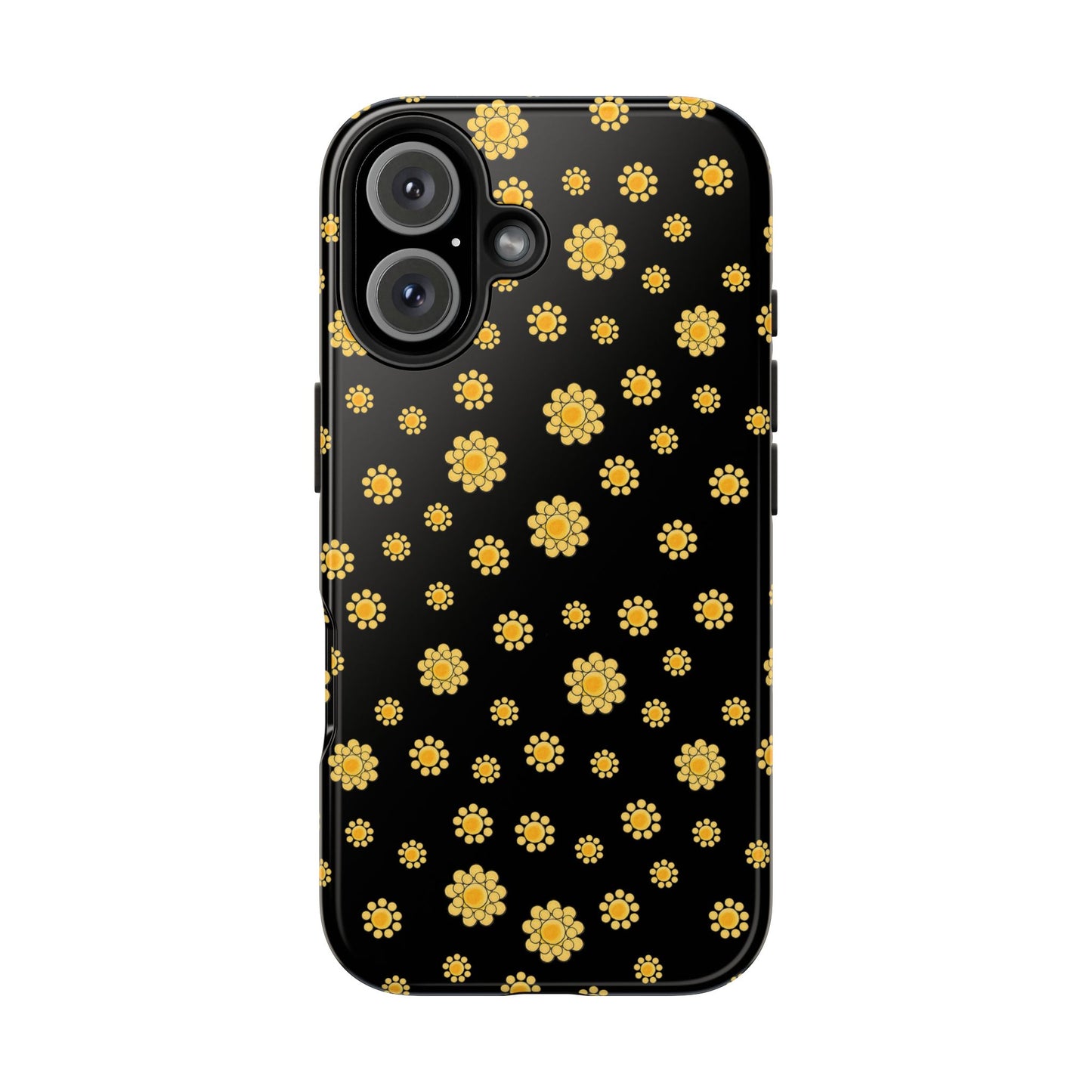 Bandana Dots Black / Yellow Phone Case