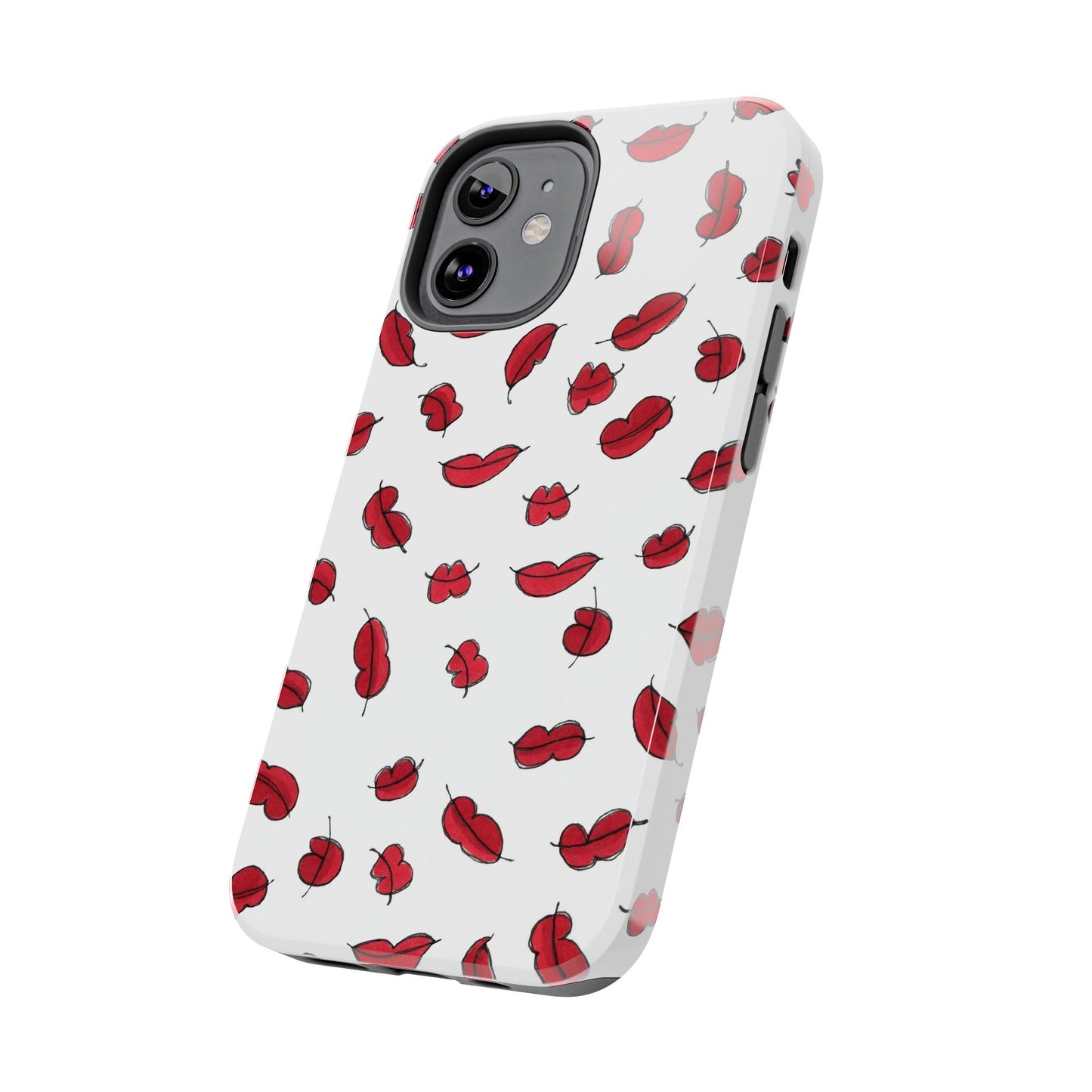 Lotsa Lips White Phone Case