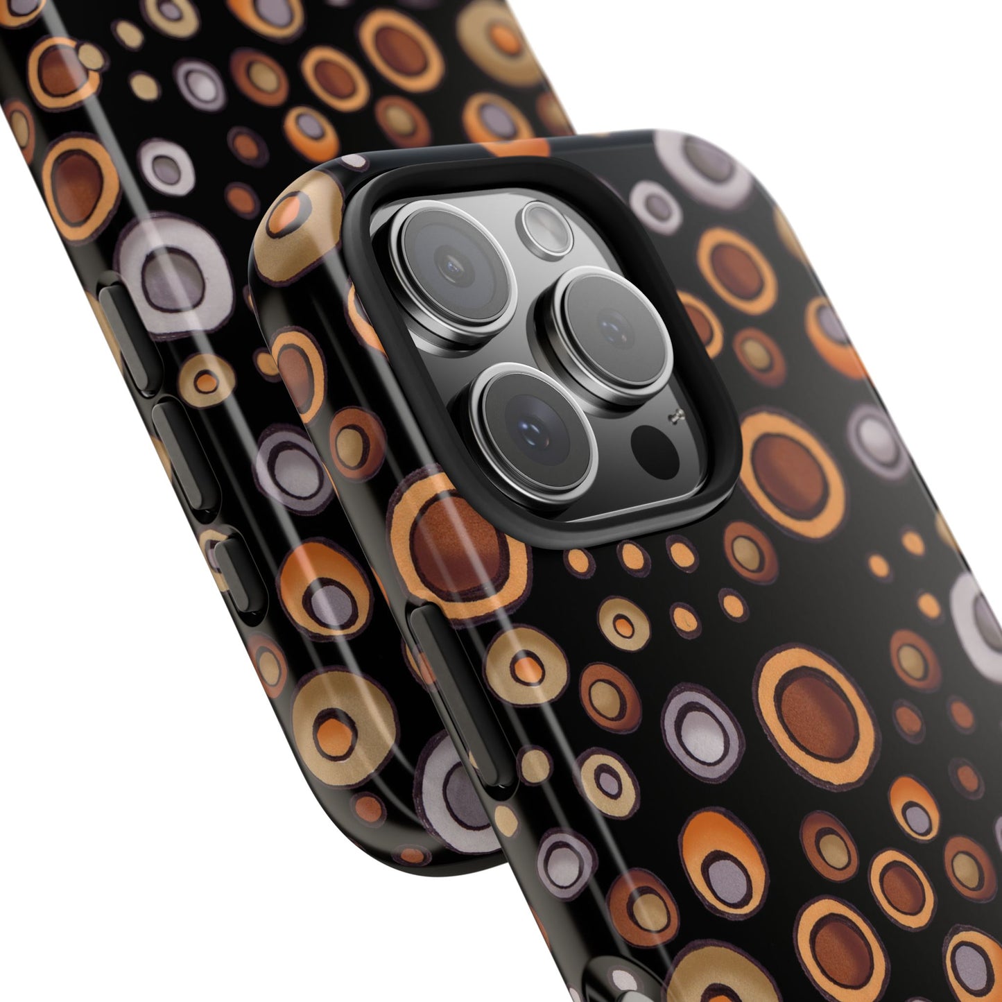 Doggy Dots Black Phone Case