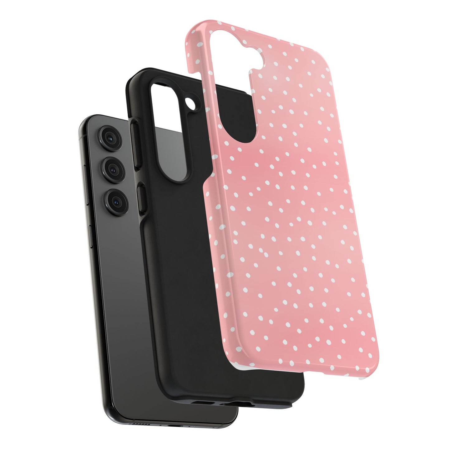 Dinky Dots Coral / White Phone Case