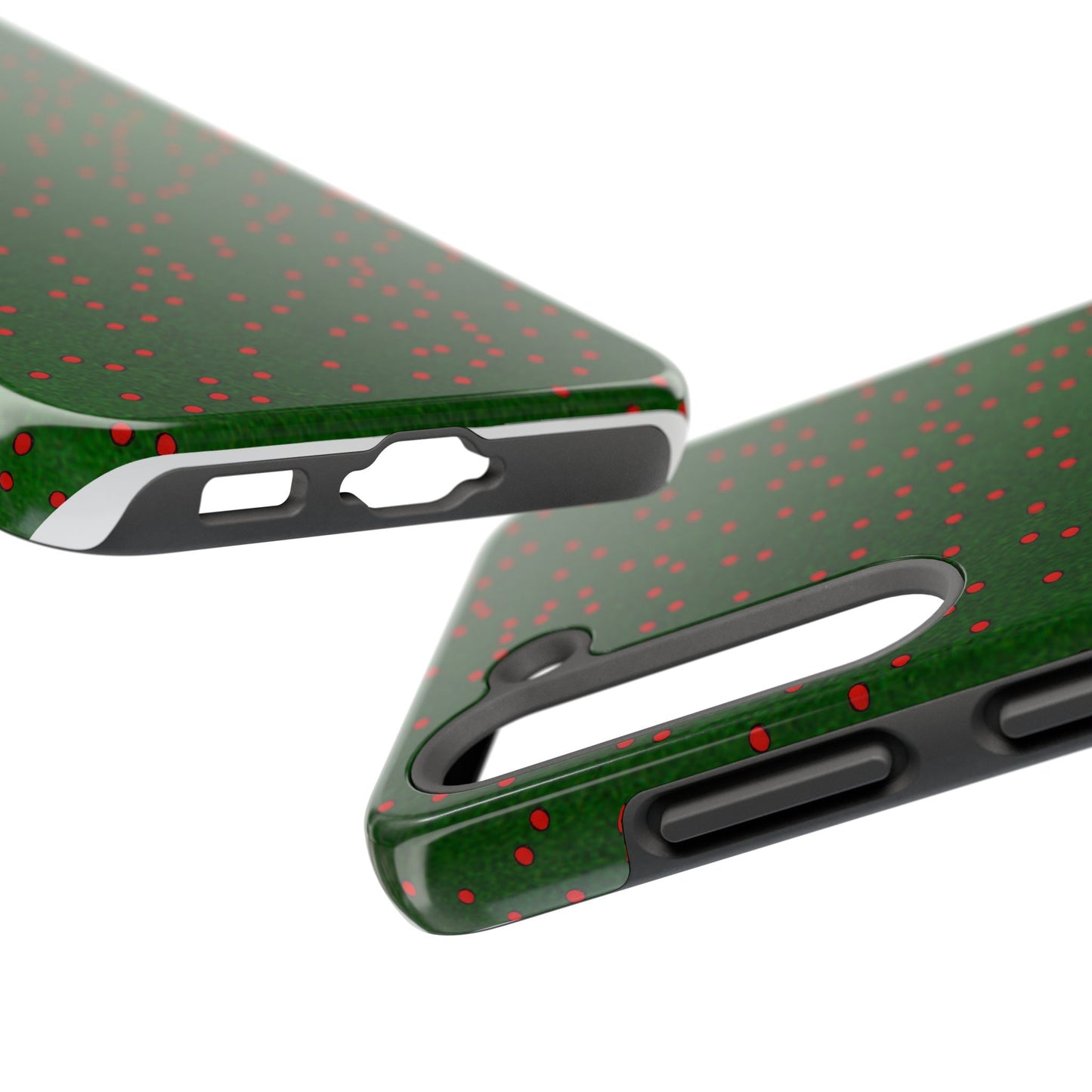 Happy Dots Green / Red Phone Case