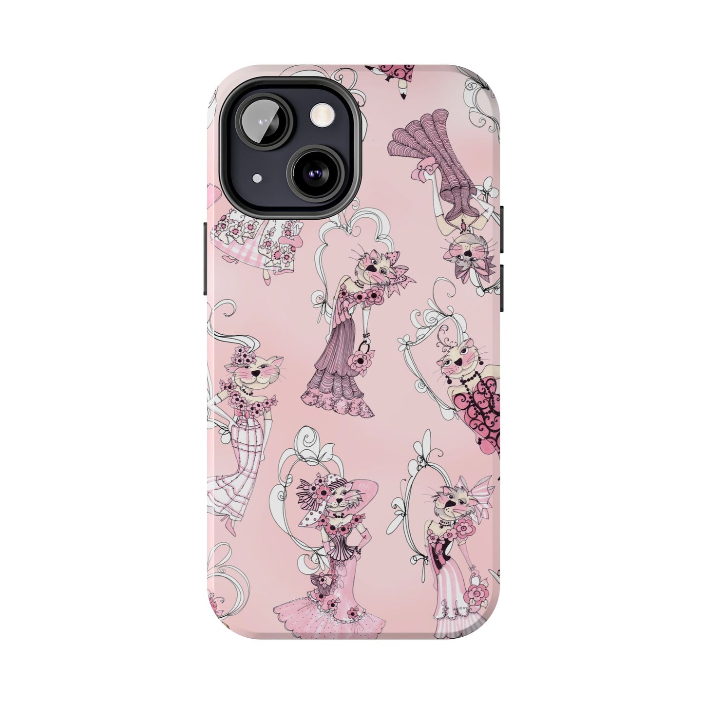 Lady Cats Tossed Phone Case