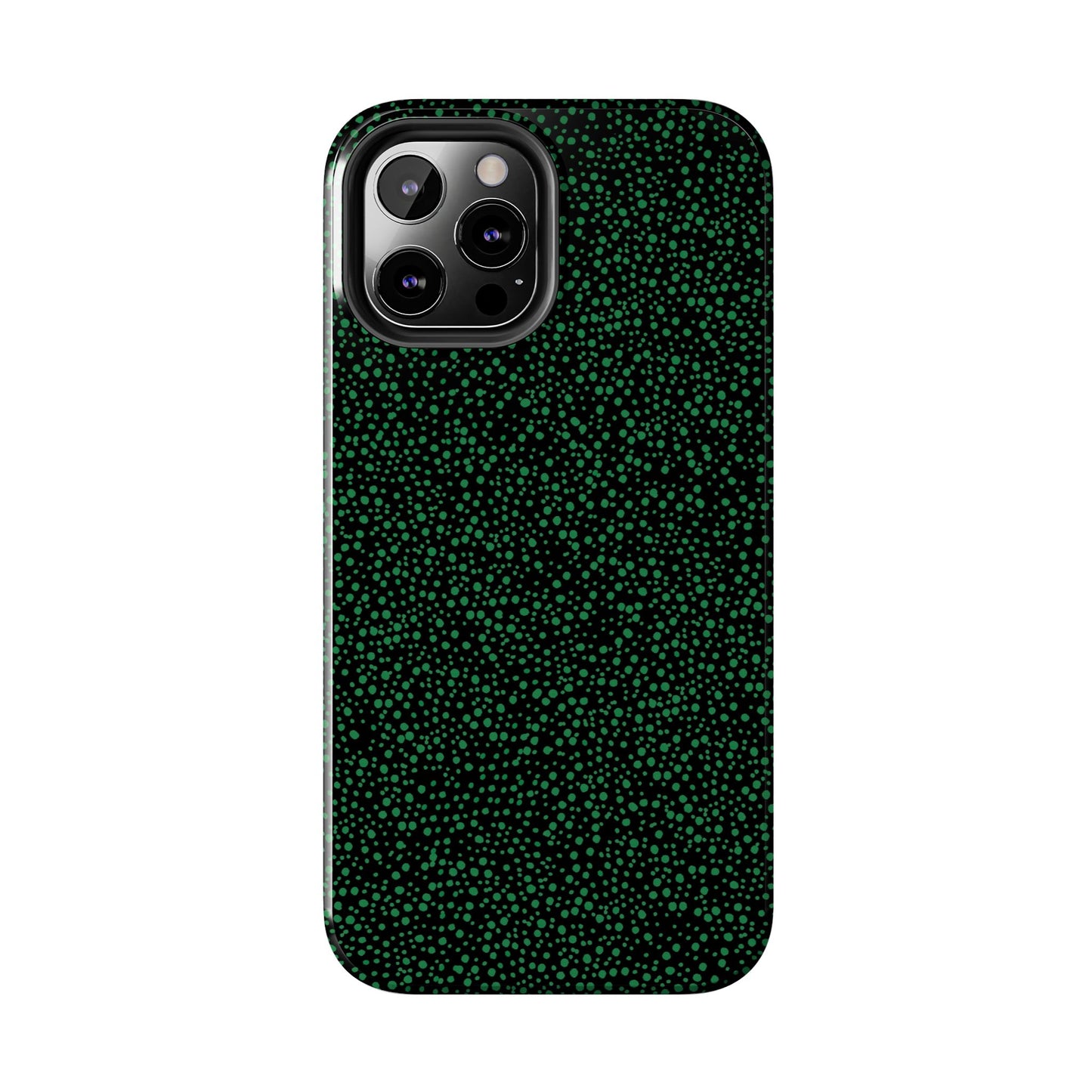 Confetti Black / Green Phone Case