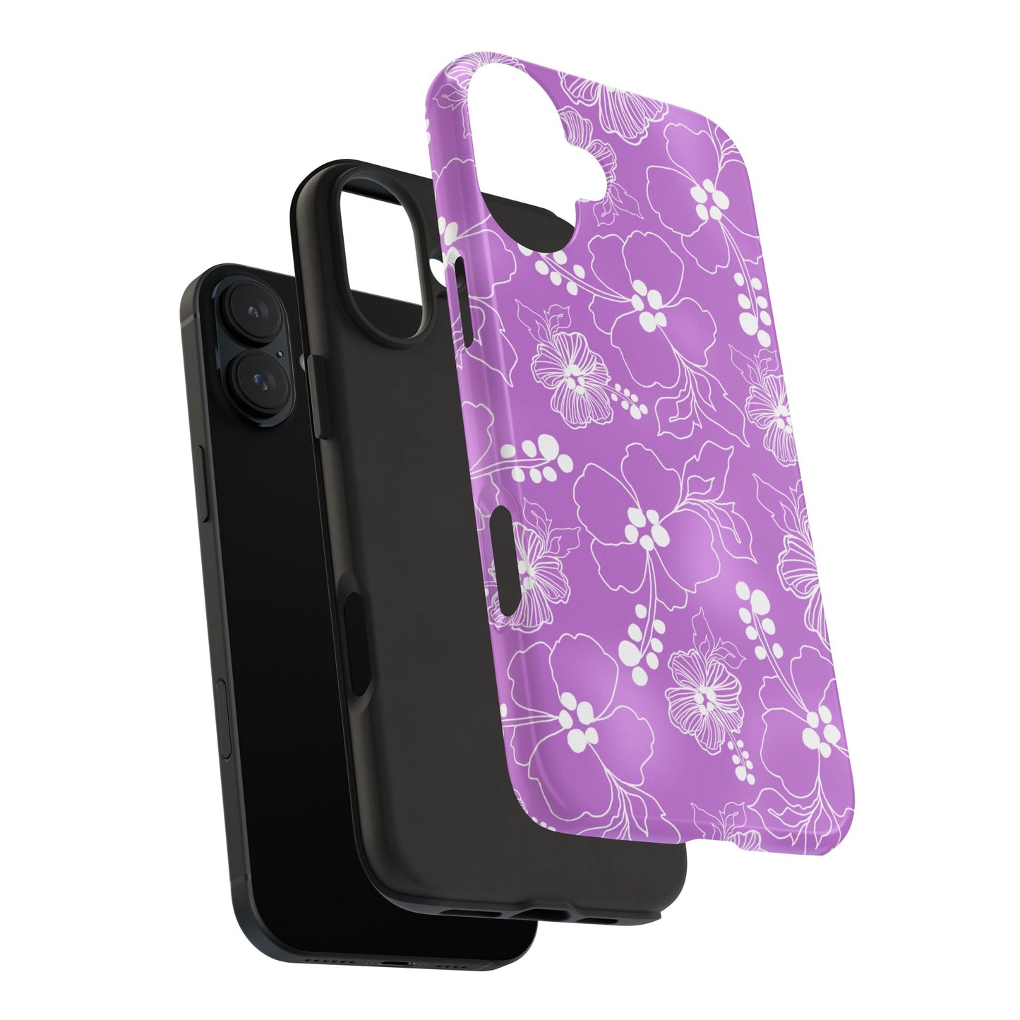 Lacey Hibiscus Orchid Phone Case