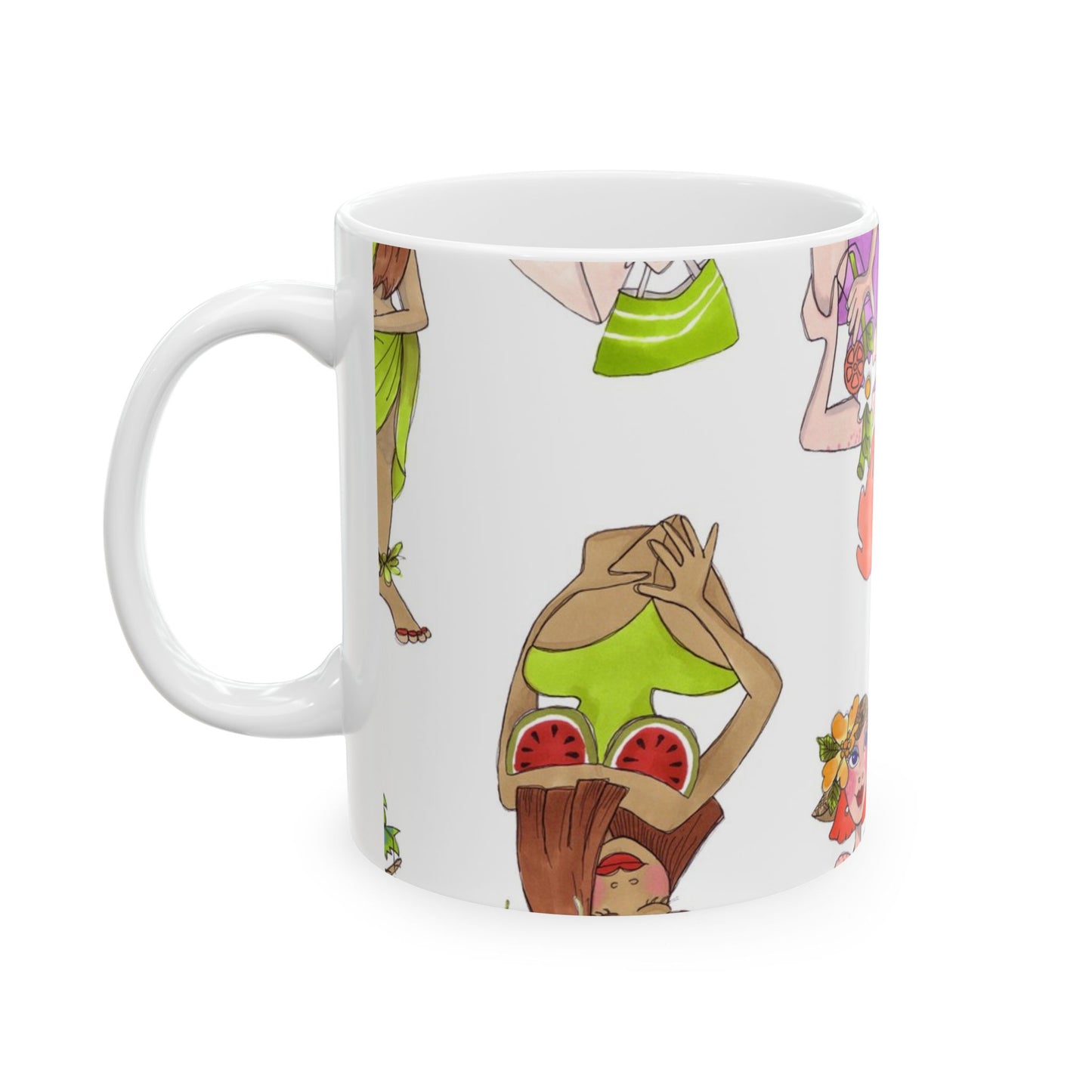 Island Toss White Cup