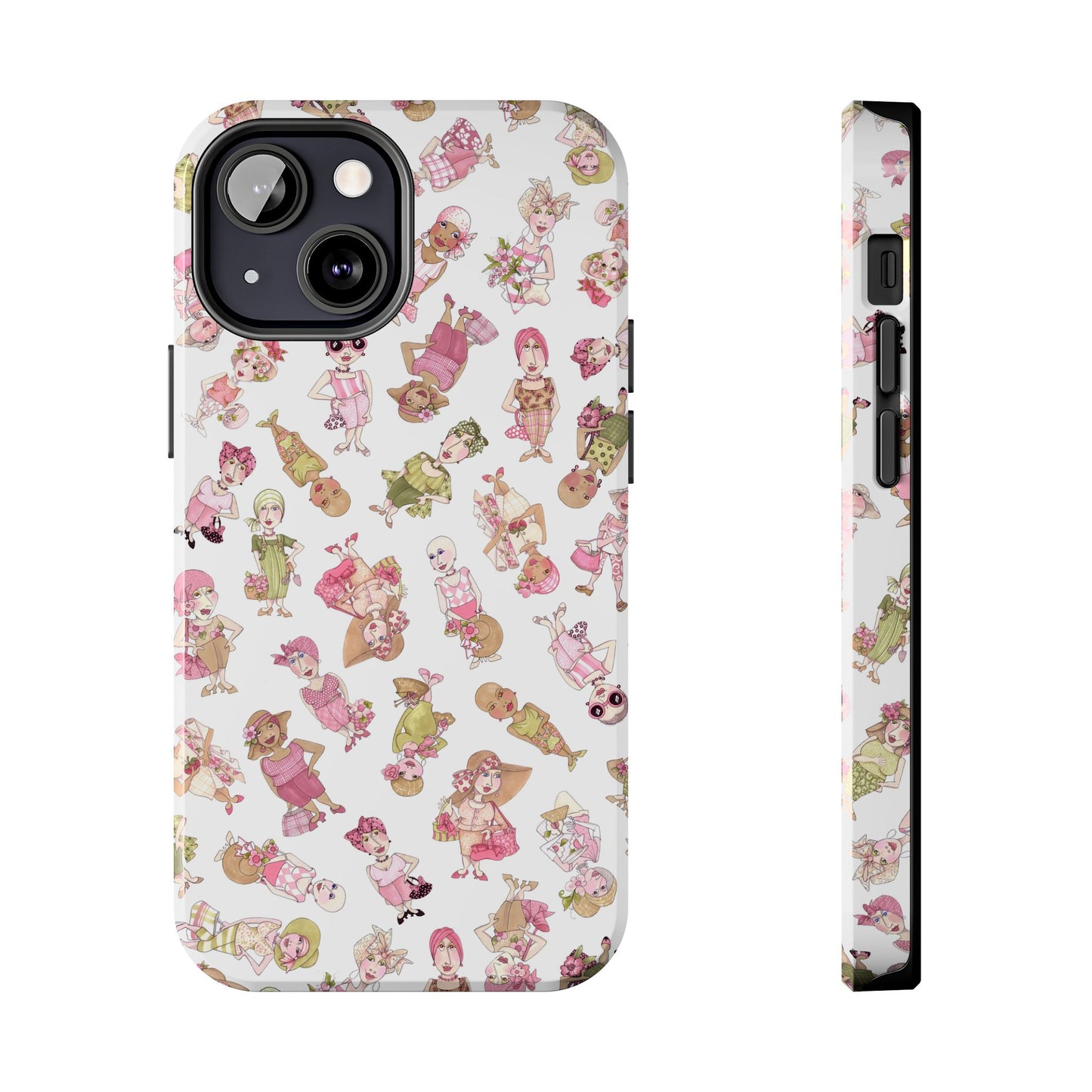 Tossed Ladies White Phone Case