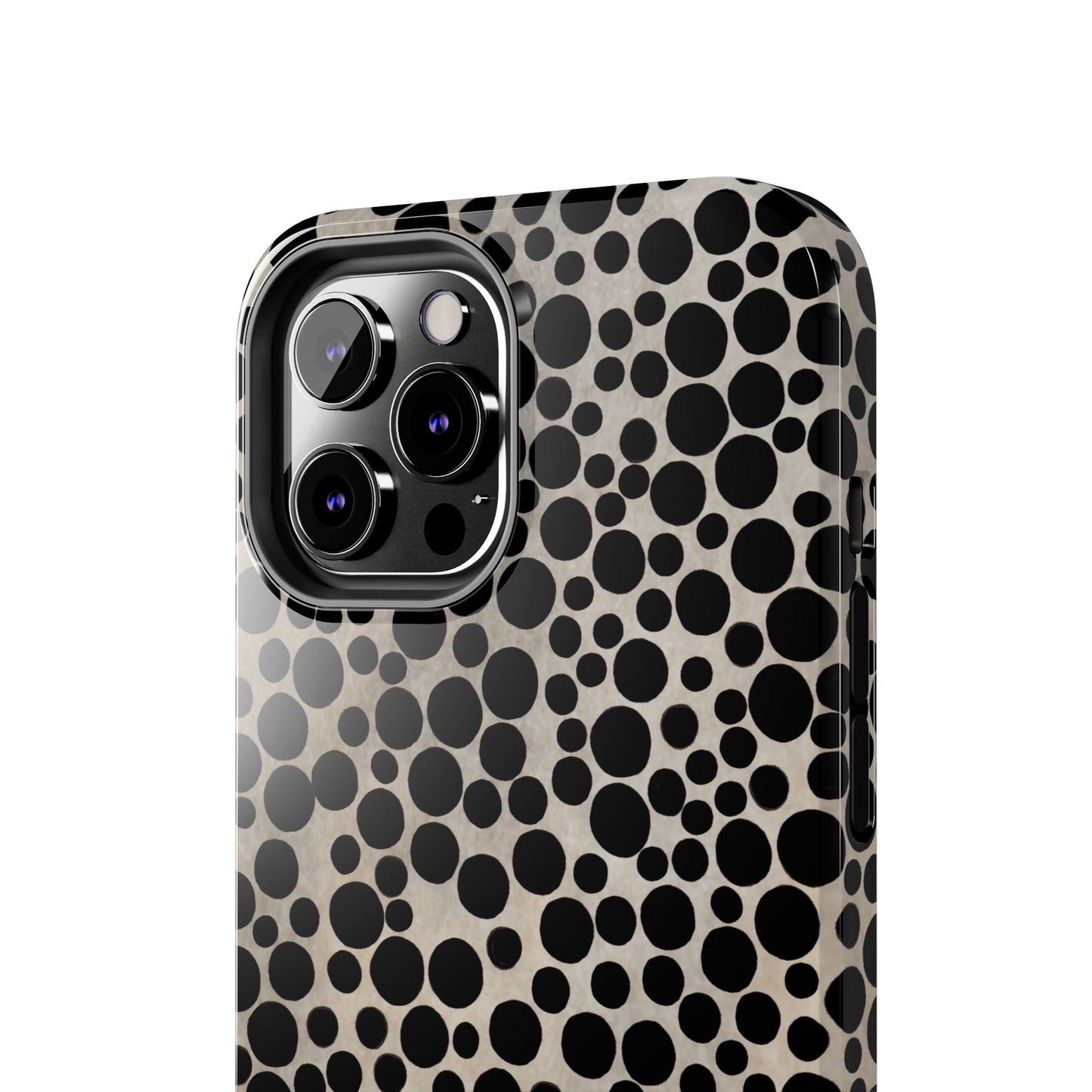 Felt Dots Silver Phone Case