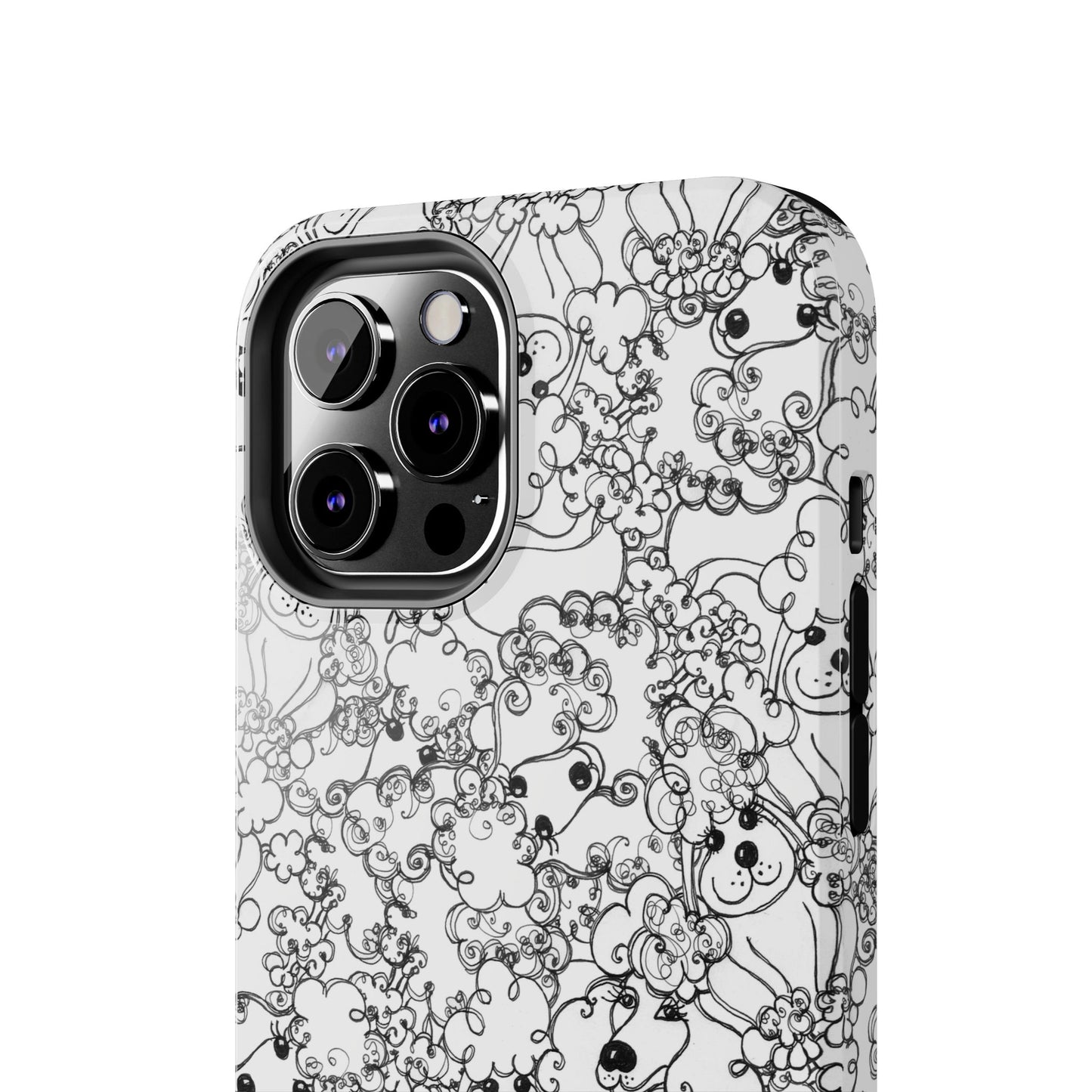 Poodle Party White Phone Case