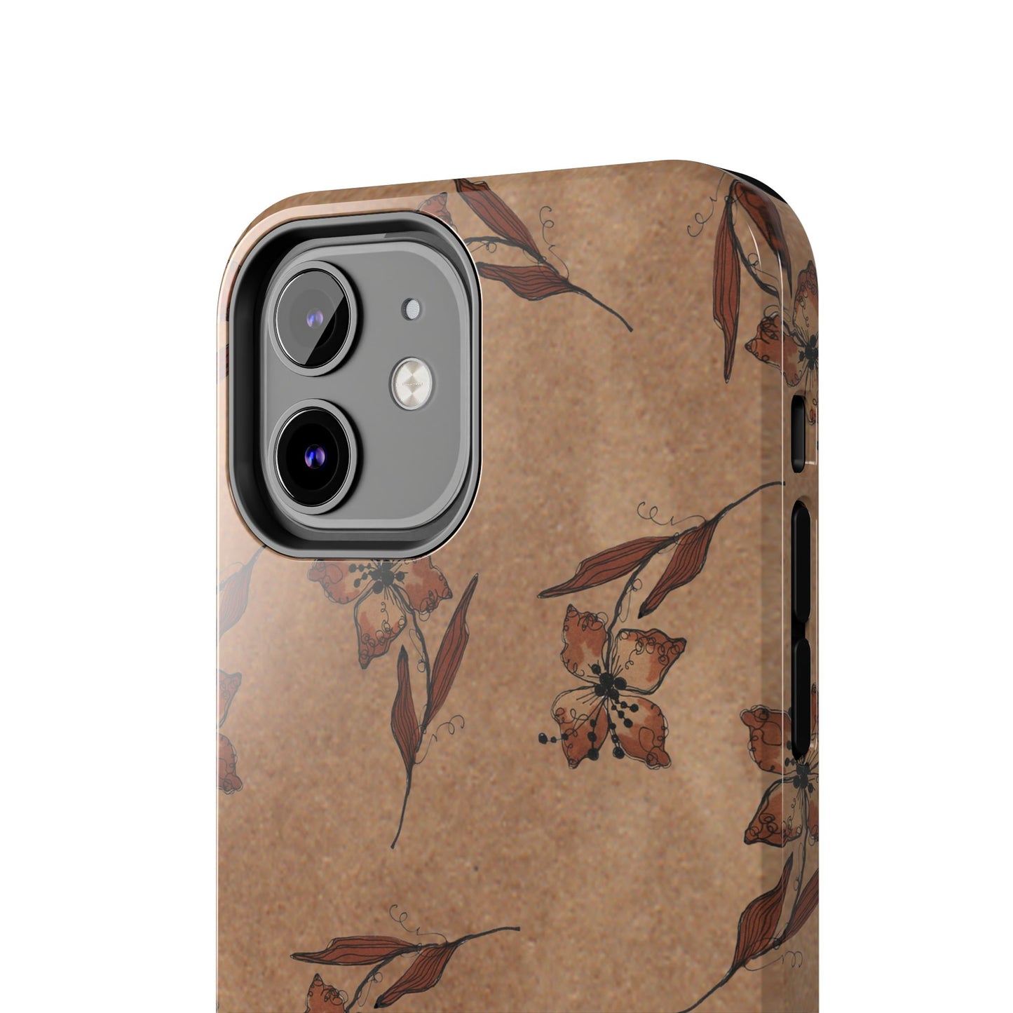 Brown Buds Phone Case