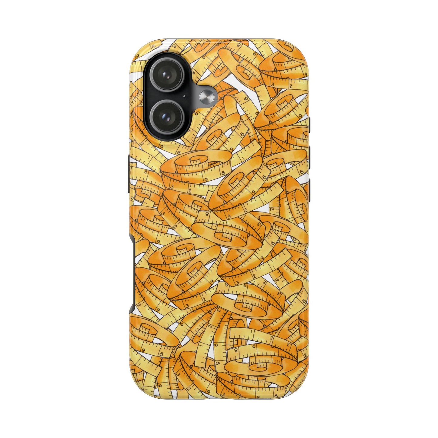 Tape Storm White / Yellow Phone Case
