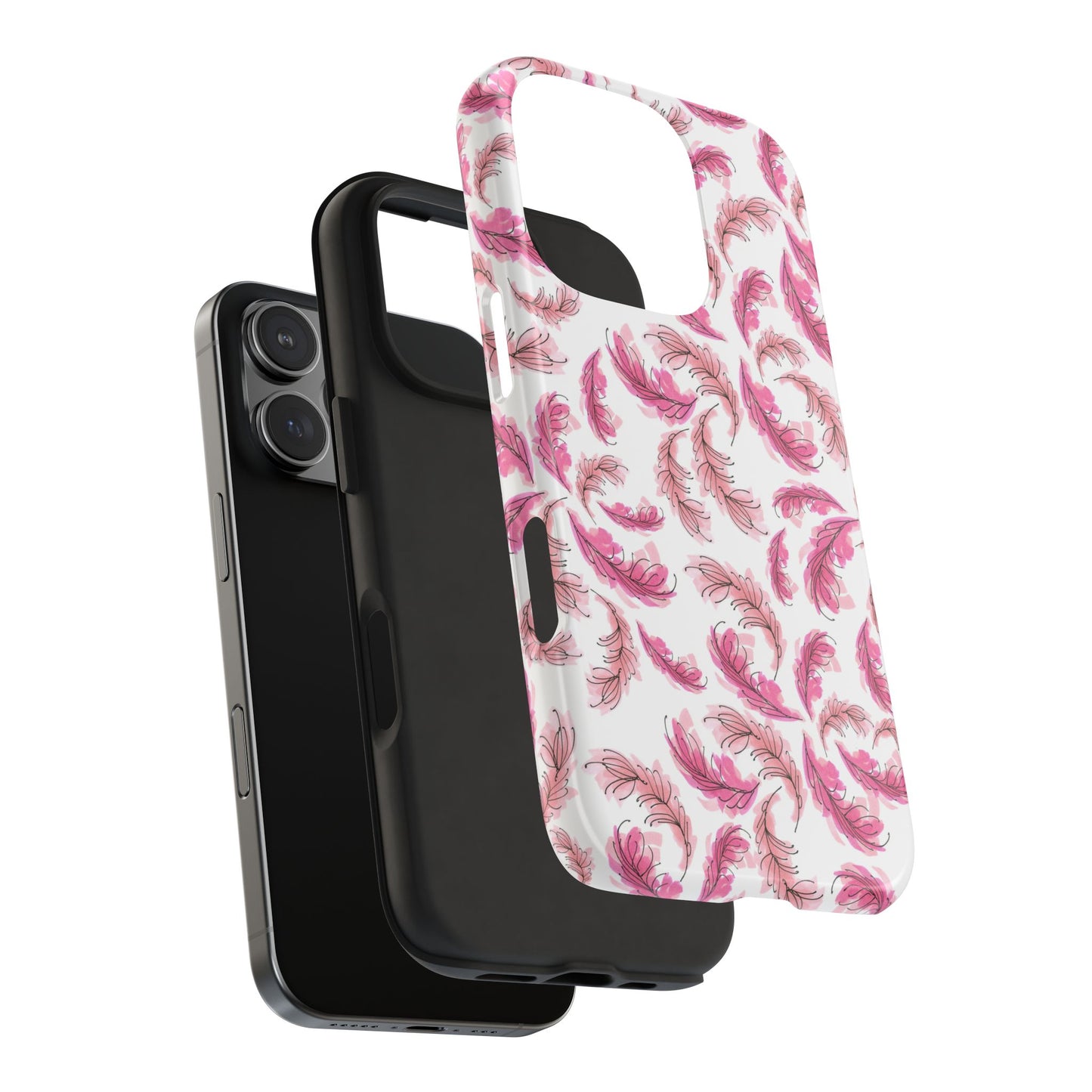 Flam Feathers White Phone Case