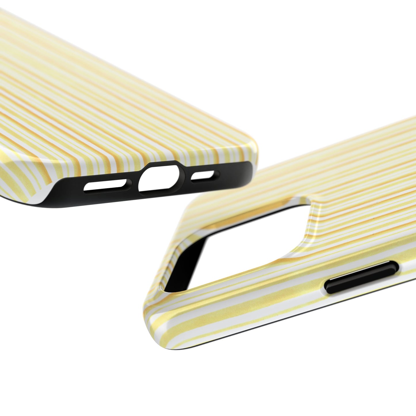 Tri Stripe Yellow Phone Case