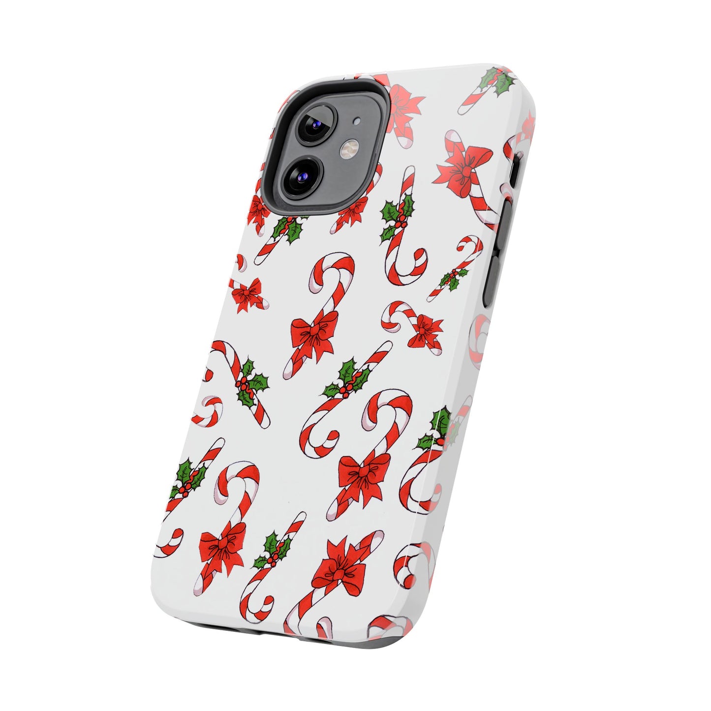 Candy Cane Crowd White Phone Case