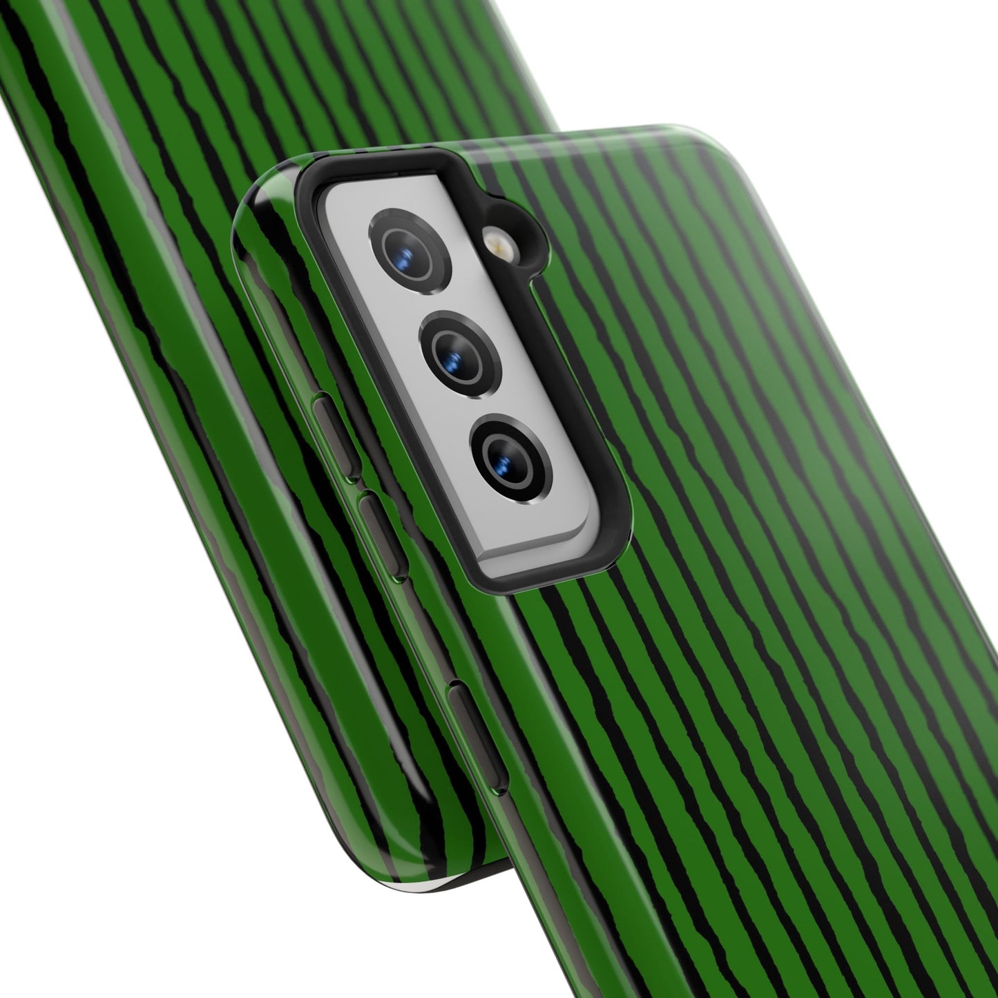 Sorta Stripe Green / Black Phone Case