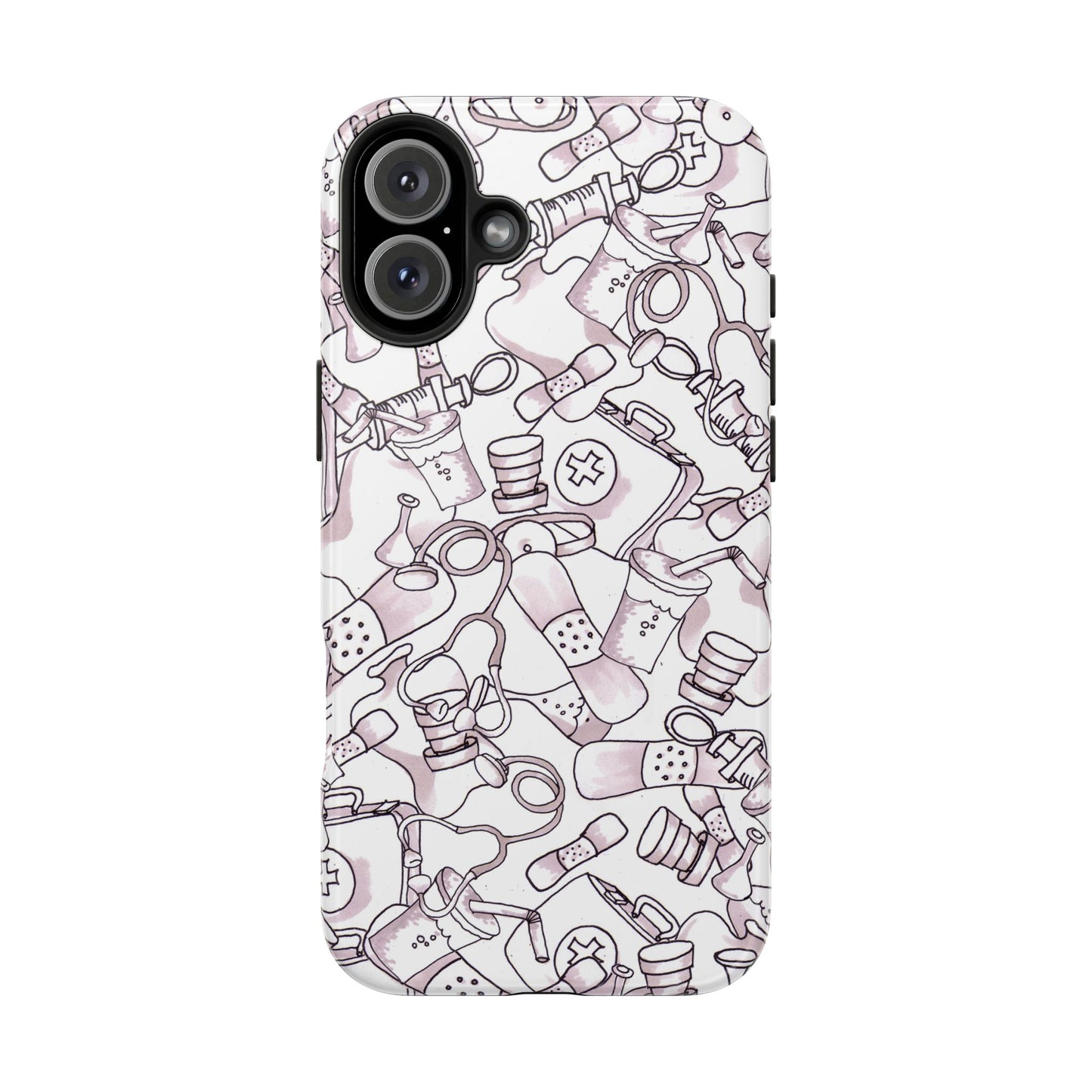 Med Stuff White Phone Case