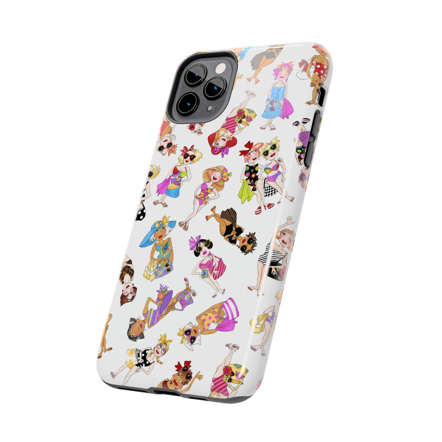 Tossed Beauties White Phone Case