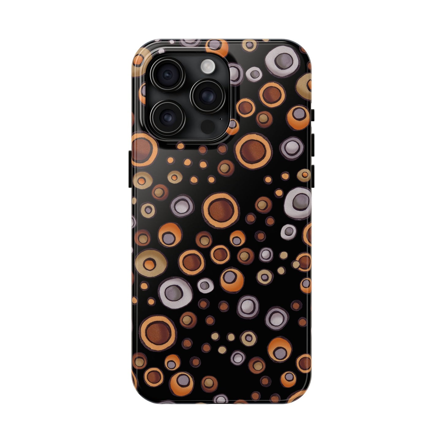 Doggy Dots Black Phone Case