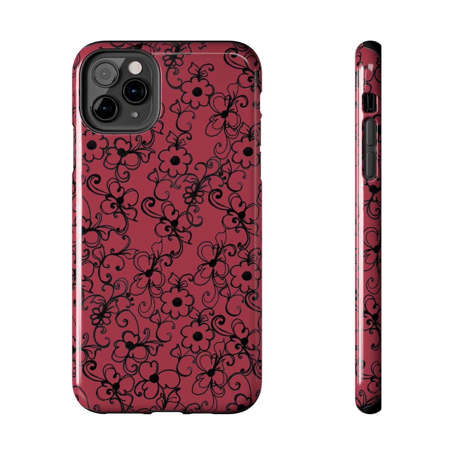 Daisy Jungle Red Phone Case