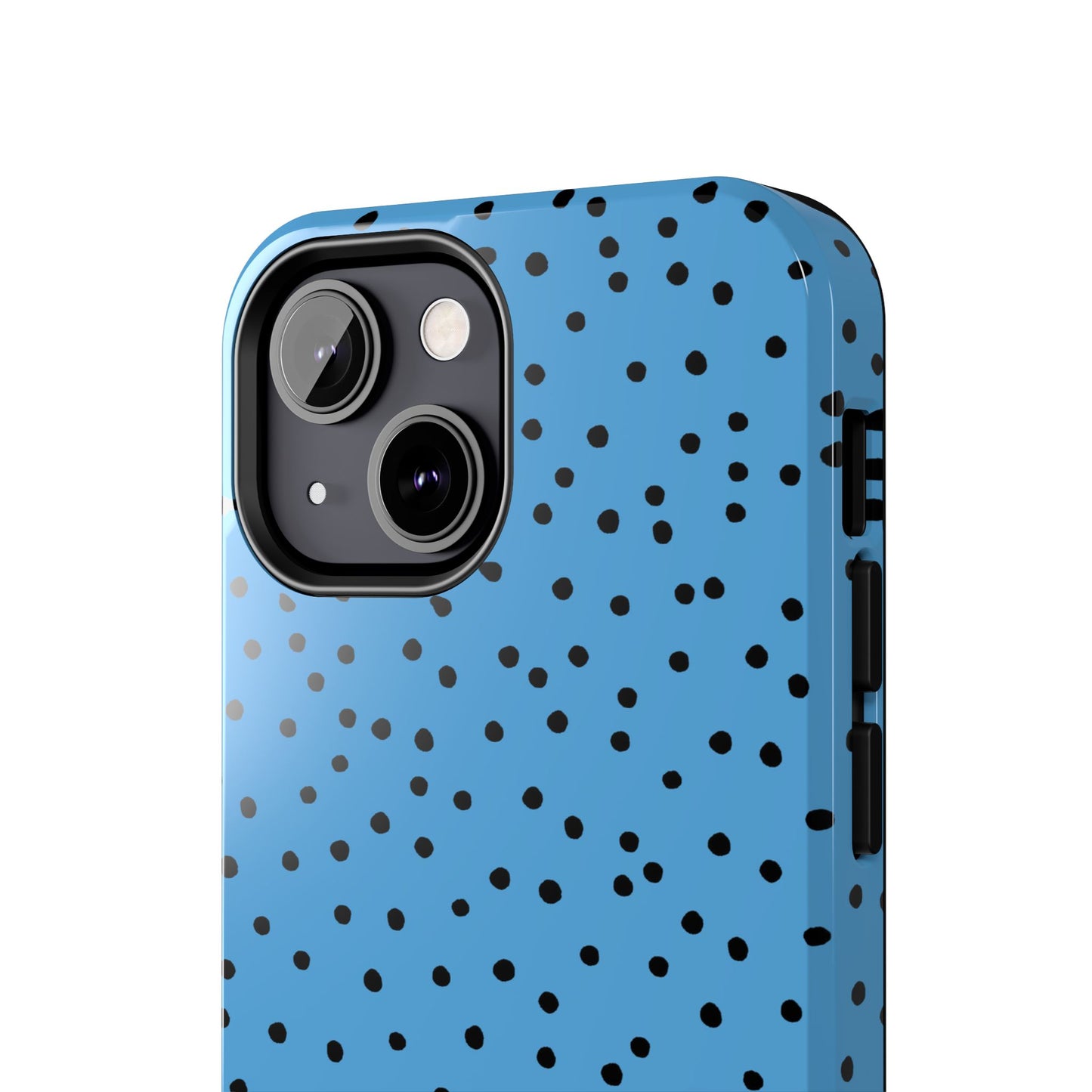 Dinky Dots Turquoise / Black Phone Case
