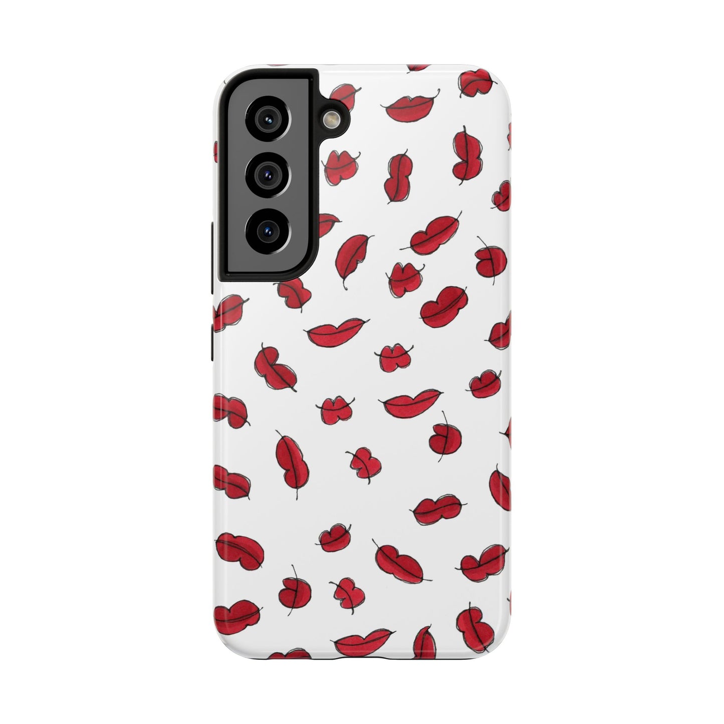 Lotsa Lips White Phone Case