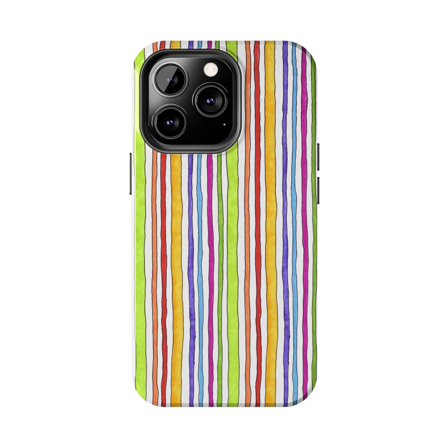 Stripe Fancy White Phone Case